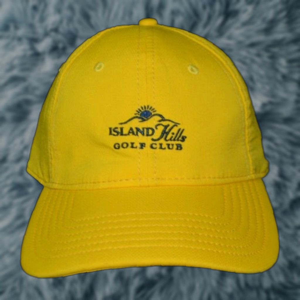 Under Armour VINTAGE Island Hills Golf Hat Under Armour Ball Cap Adjustable Strapback Men Yellow Golf Cap Size ONE SIZE - 1 Thumbnail