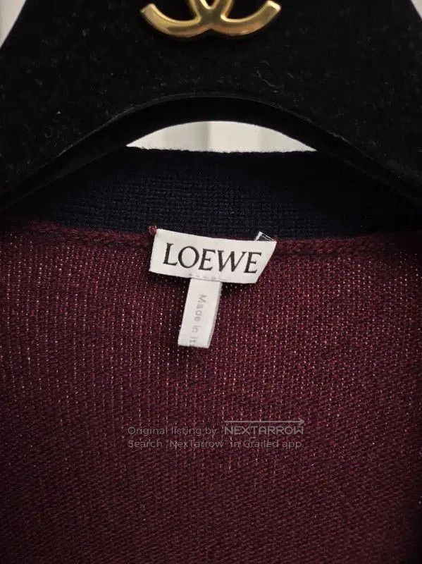 Loewe Loewe Elegant Wine Red Wool Cardigan . Size XXS / US 00 / IT 34 - 7 Thumbnail