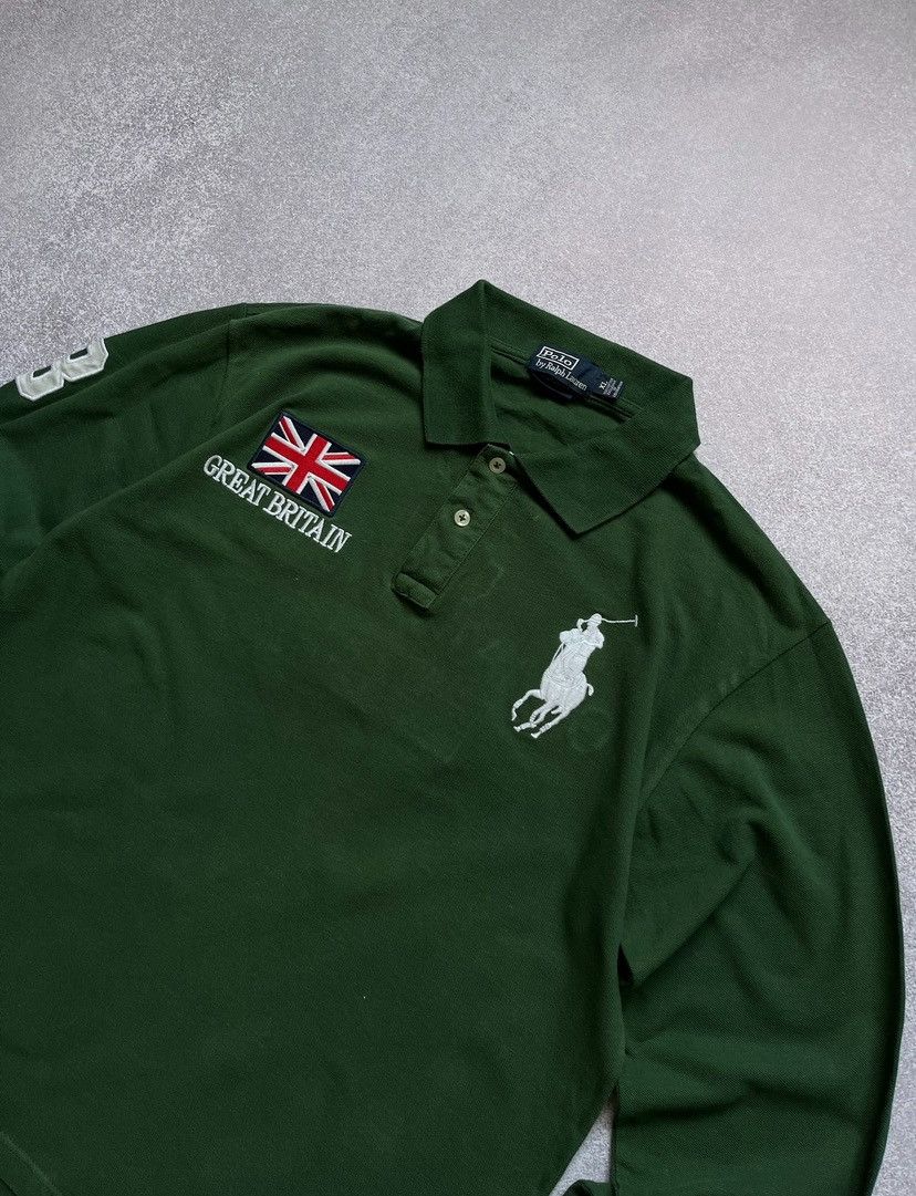 Polo Ralph Lauren × Vintage Vintage Polo Ralph Lauren Great Britain Rugby Shirt Y2K XL Size US XL / EU 56 / 4 - 3 Thumbnail