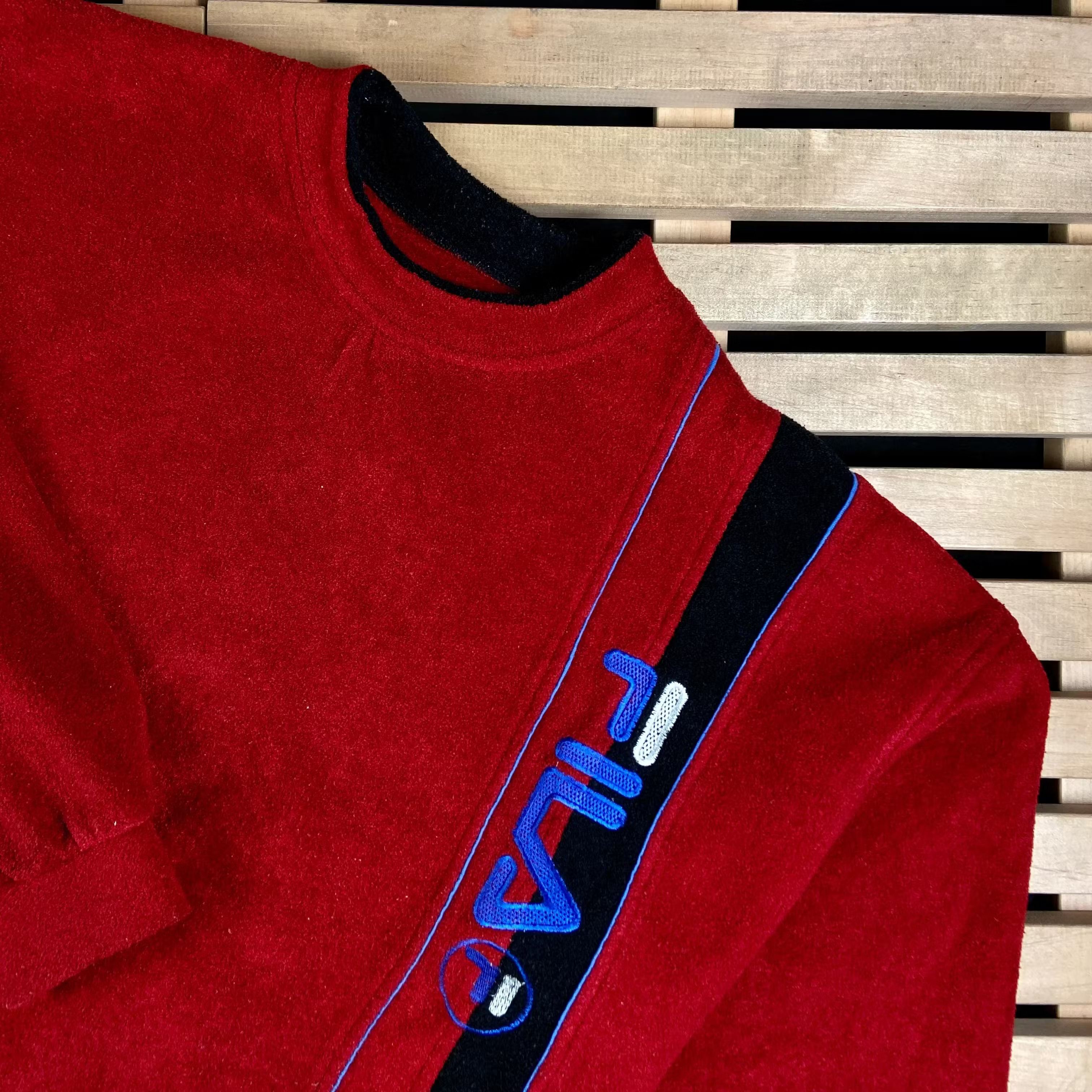 Fila × Vintage Mens Fleece Sweatshirt Fila Vintage Size XL Size US XL / EU 56 / 4 - 2 Thumbnail