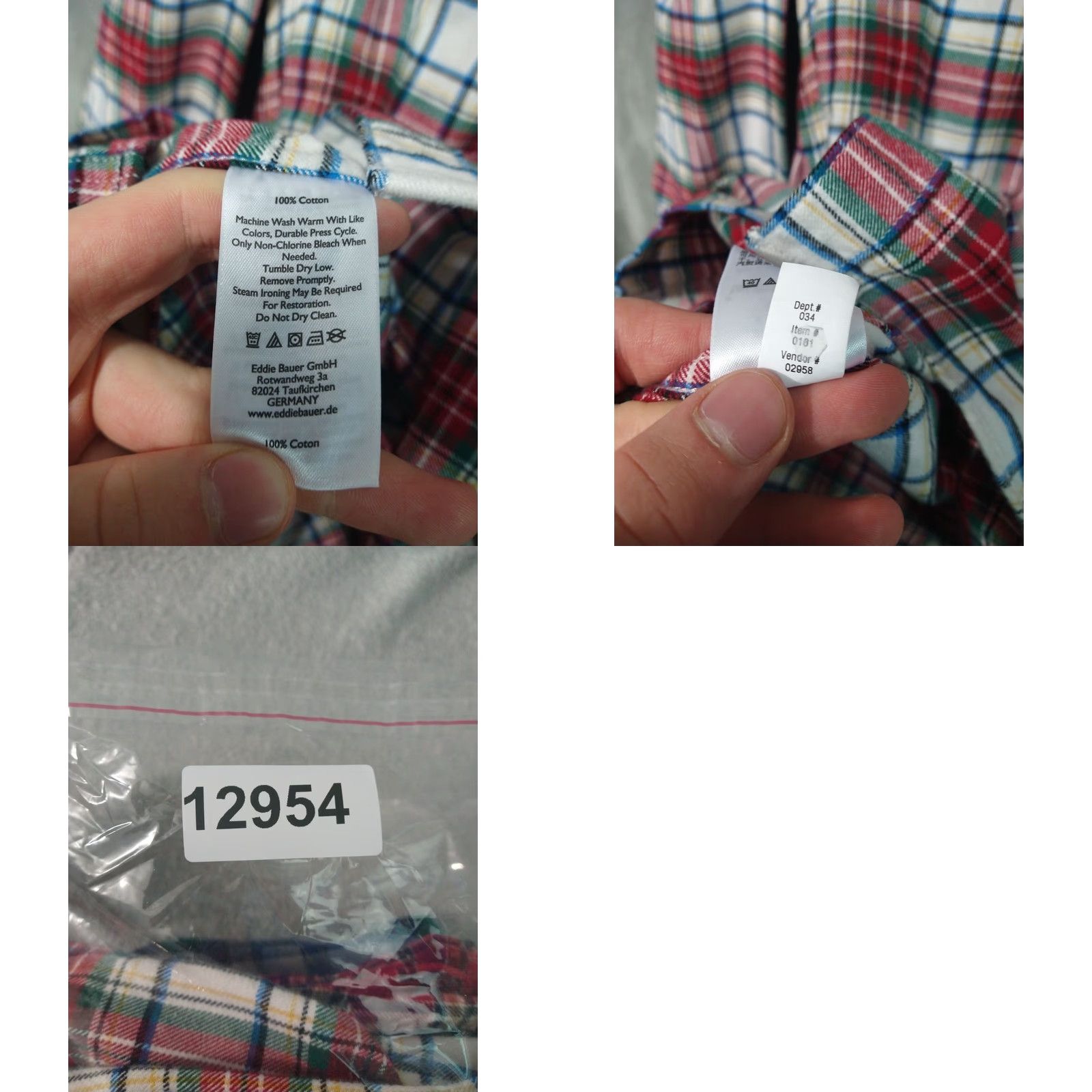 Eddie Bauer Eddie Bauer Shirt Mens LT Plaid Flannel Long Sleeve Button Down 3-Pack Size US L / EU 52-54 / 3 - 8 Thumbnail