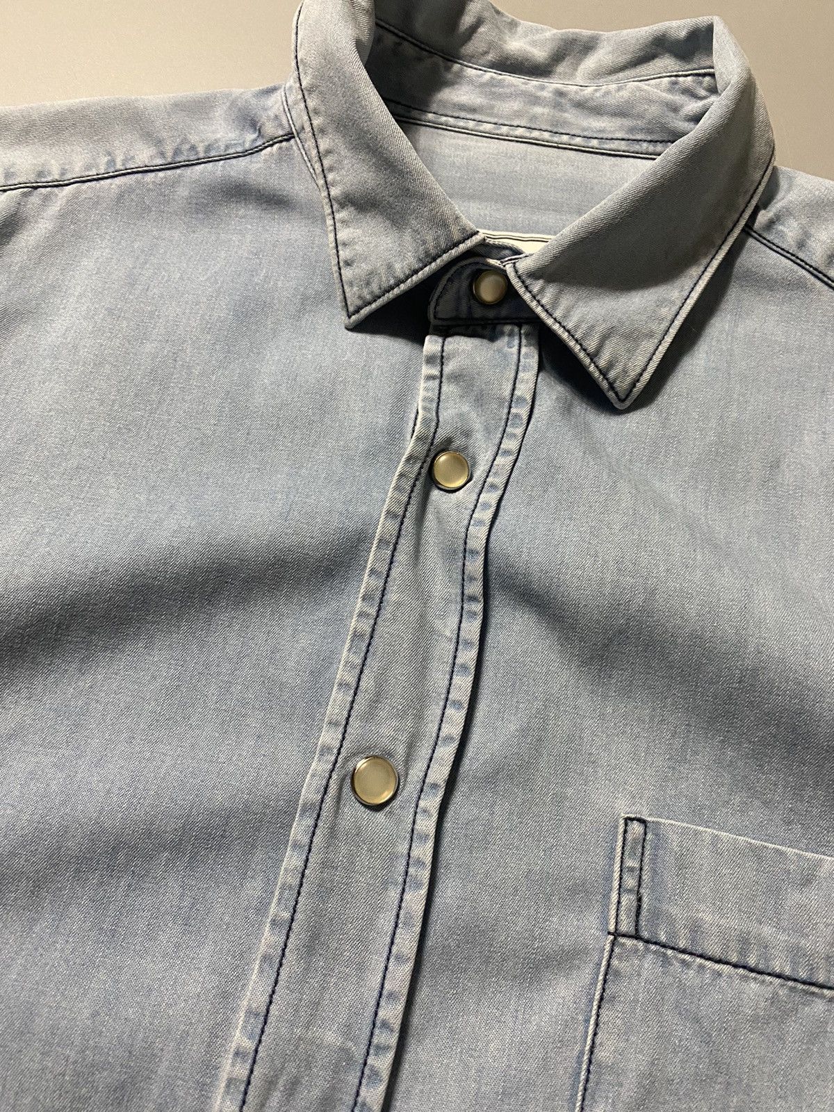 AMI AMI - Acid Wash Button Up Longsleeve Size US S / EU 44-46 / 1 - 4 Thumbnail