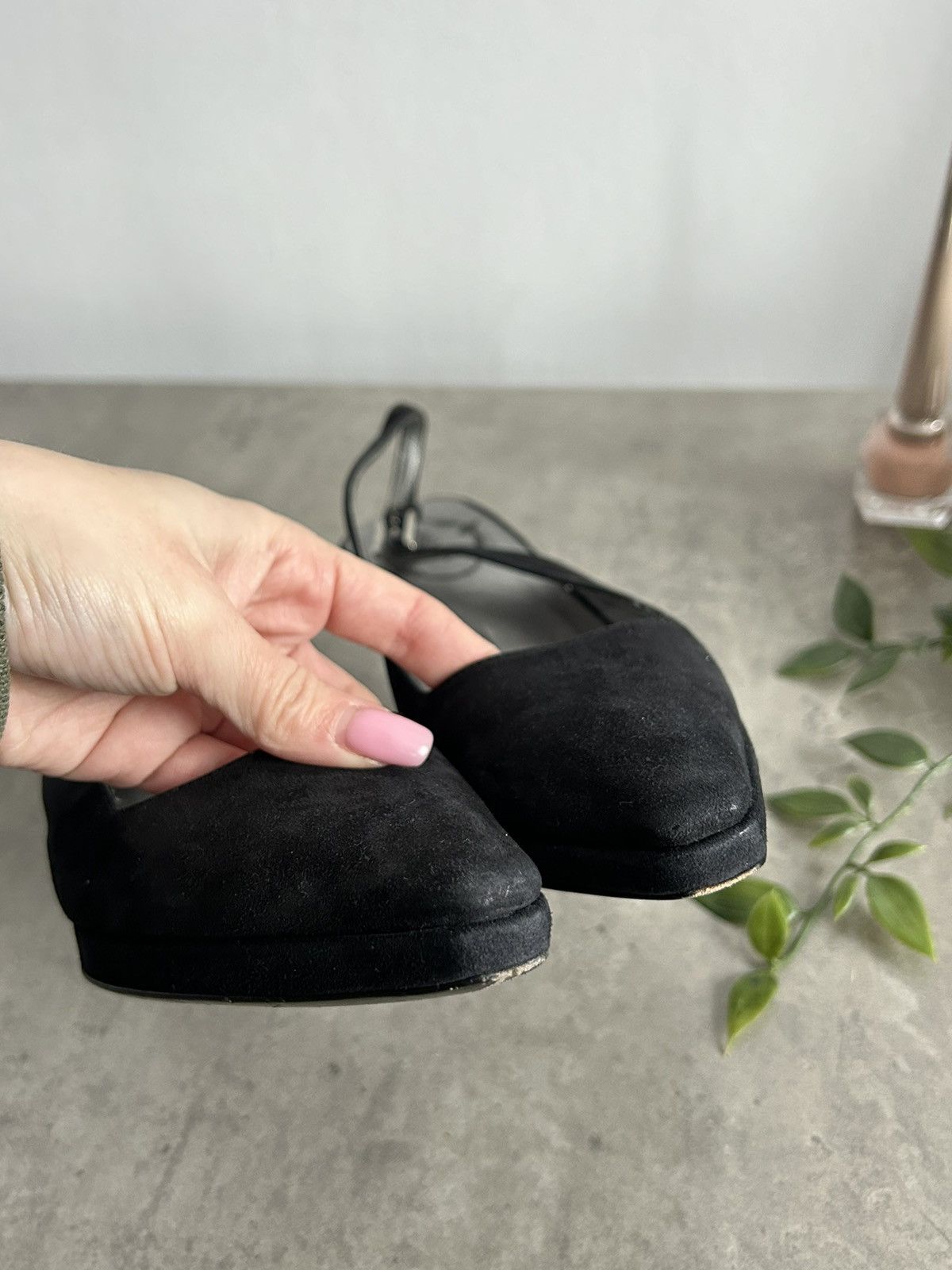 Prada × Vintage Prada Vintage heels Suede Luxury Old money Size US 5 / IT 35 - 4 Thumbnail