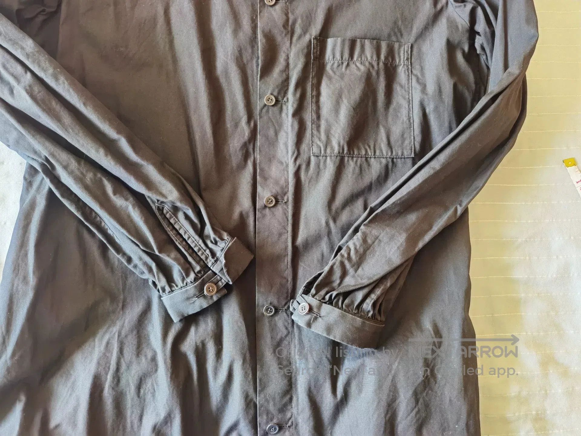 Y's Y's Black Cotton Long Sleeve Shirt. Size M / US 6-8 / IT 42-44 - 4 Thumbnail