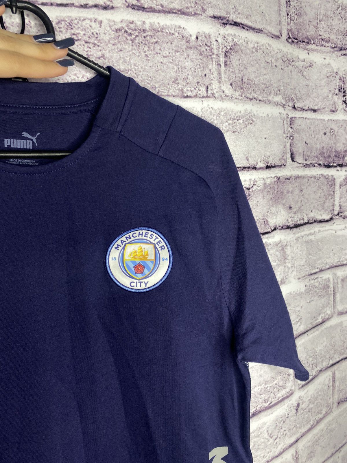Puma MENS New Puma Manchester City Cotton Jersey Tee Size US M / EU 48-50 / 2 - 3 Thumbnail