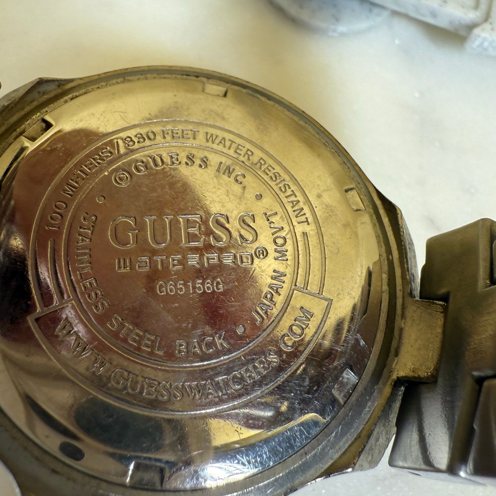 Guess Guess Waterpro 100M/330FT Stainless Steel Size ONE SIZE - 4 Thumbnail
