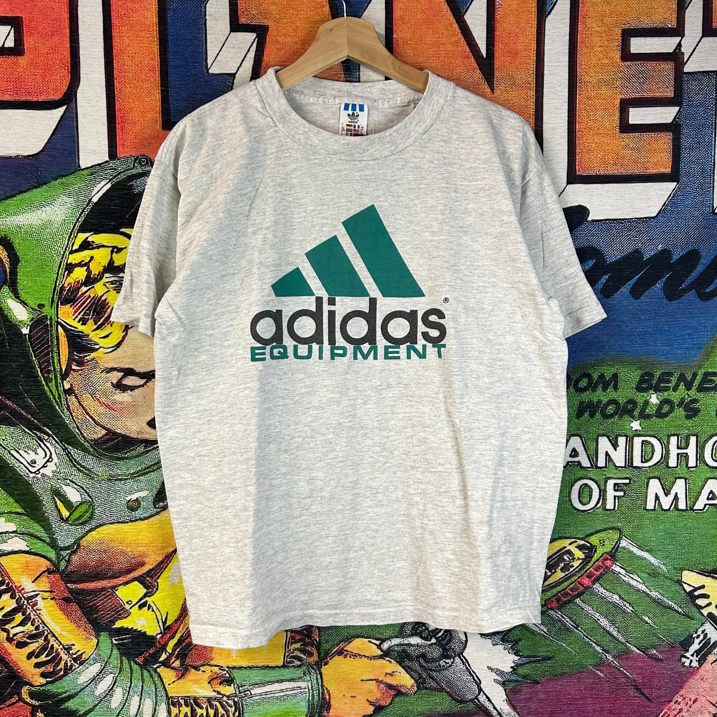 Vintage Vintage 90s Adidas Equipment Tee Size Small Size US S / EU 44-46 / 1 - 1 Thumbnail