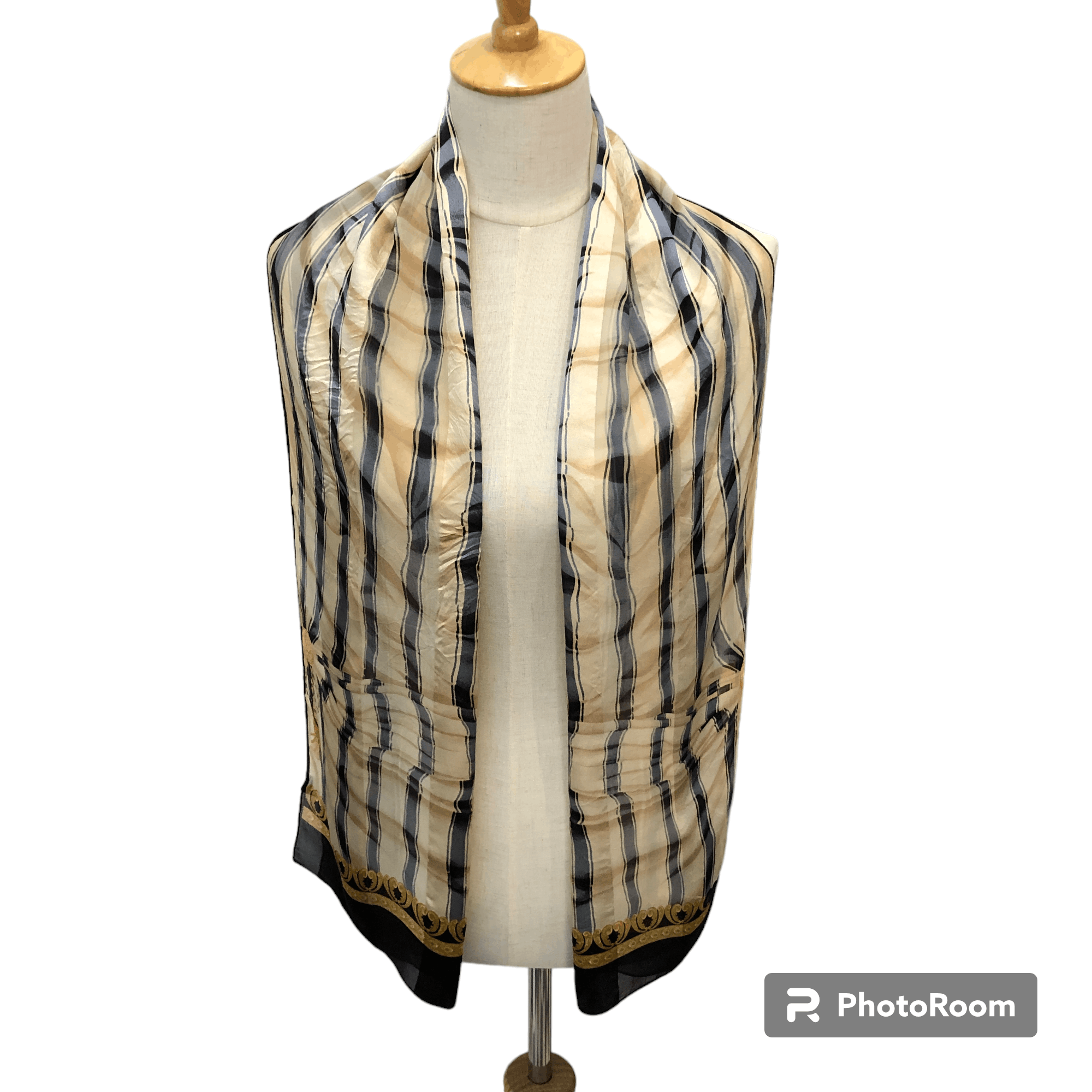 Lanvin Lanvin Hand Rolled Silk Stole Silk Scarf M1383 Size ONE SIZE - 1 Thumbnail