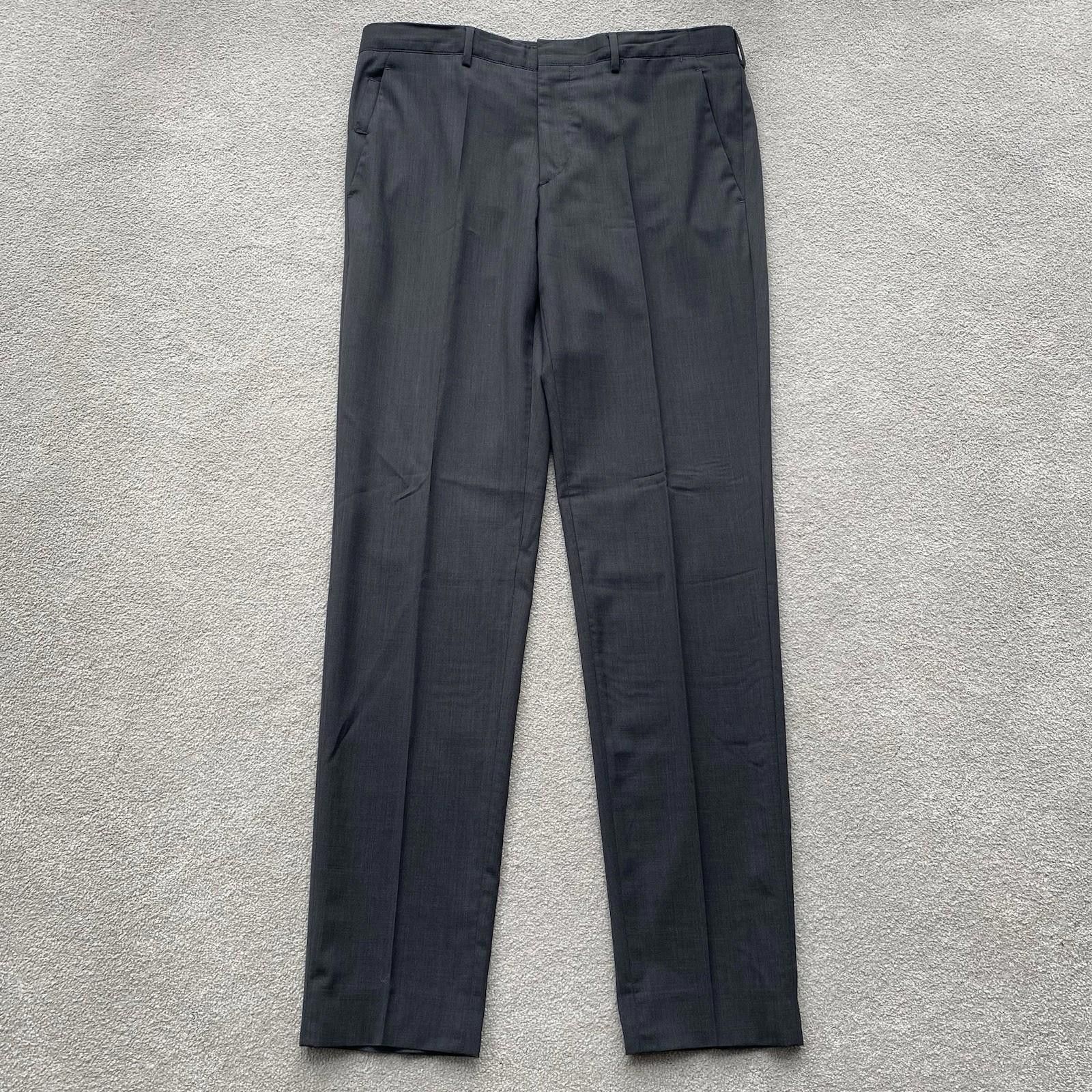 Prada Prada Men’s Virgin Wool Trousers Size 46 Grey Size US 30 / EU 46 - 1 Thumbnail