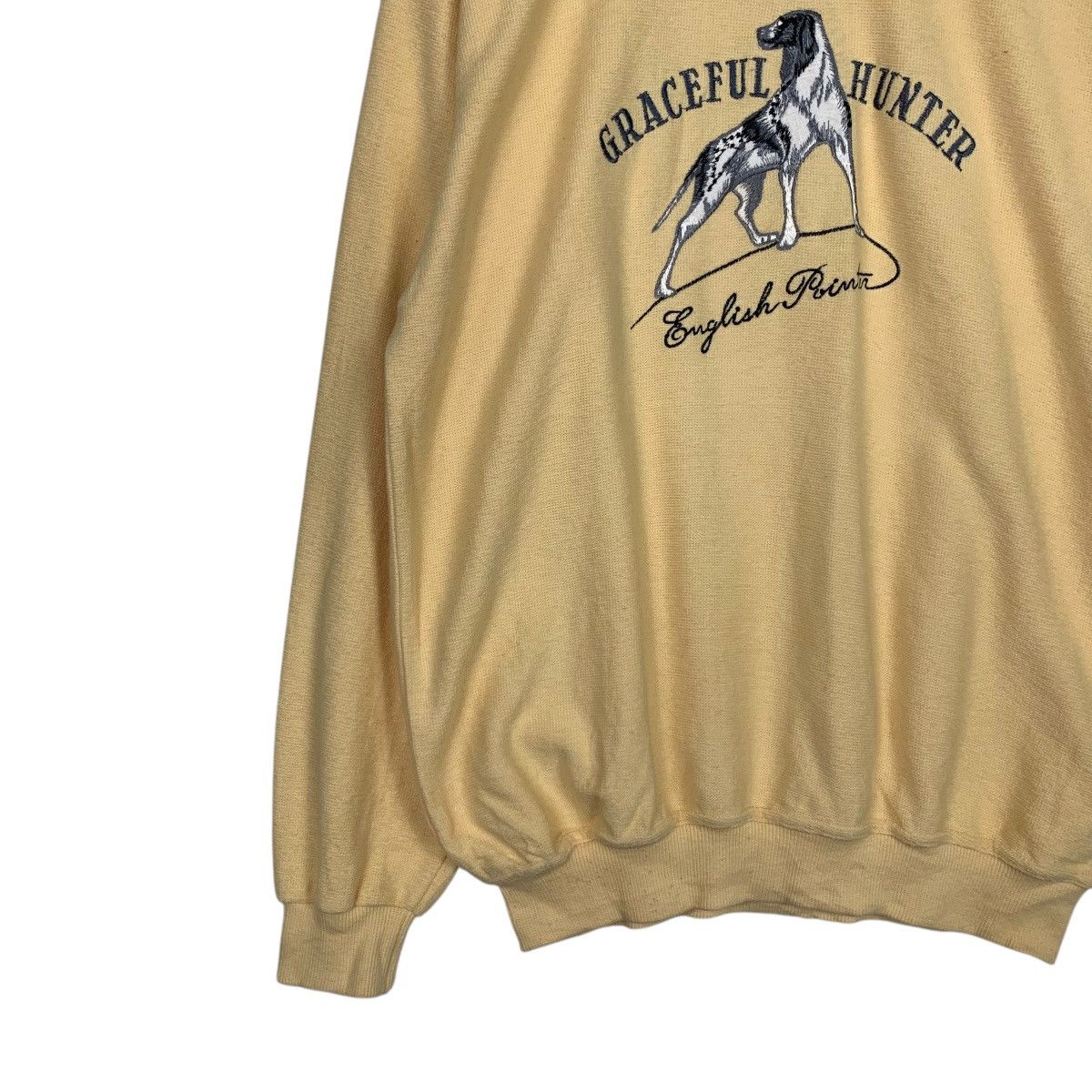 Japanese Brand English Pointer Graceful Hunter Logo Sweatshirt #1946-C85 Size US L / EU 52-54 / 3 - 3 Thumbnail