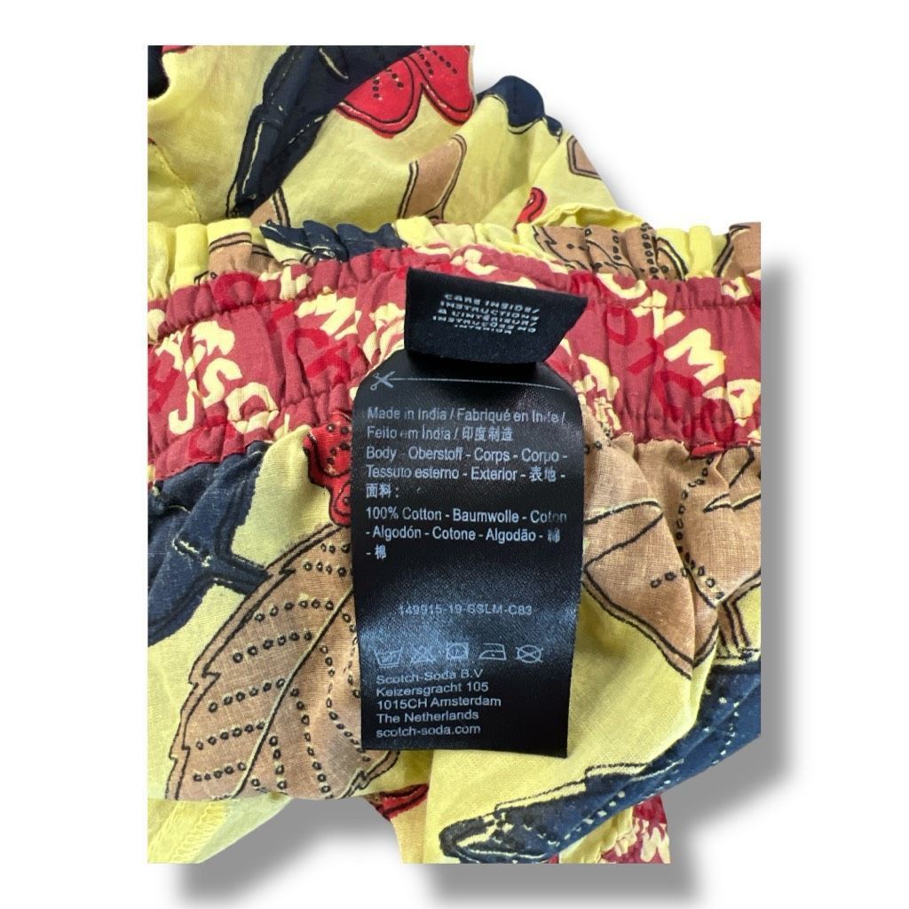 Scotch & Soda Scotch & Soda Floral 100% Cotton Lightweight Pants Size Smal Size 27" / US 4 / IT 40 - 9 Thumbnail