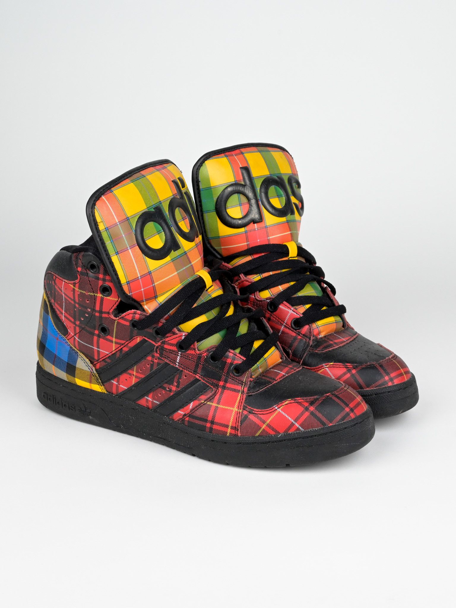 Adidas × Jeremy Scott Jeremy Scott Adidas Instinct Hi Tartan Plaid 