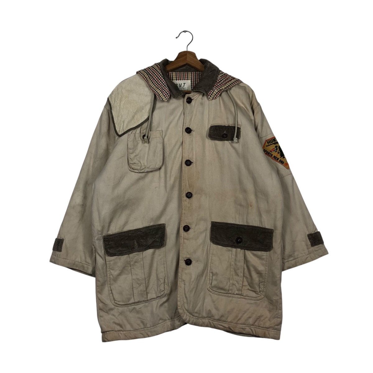 Japanese Brand × Vintage 📌Vintage Chore Hunting Jacket CVT Blanket Issey Miyake Size US M / EU 48-50 / 2 - 2 Thumbnail