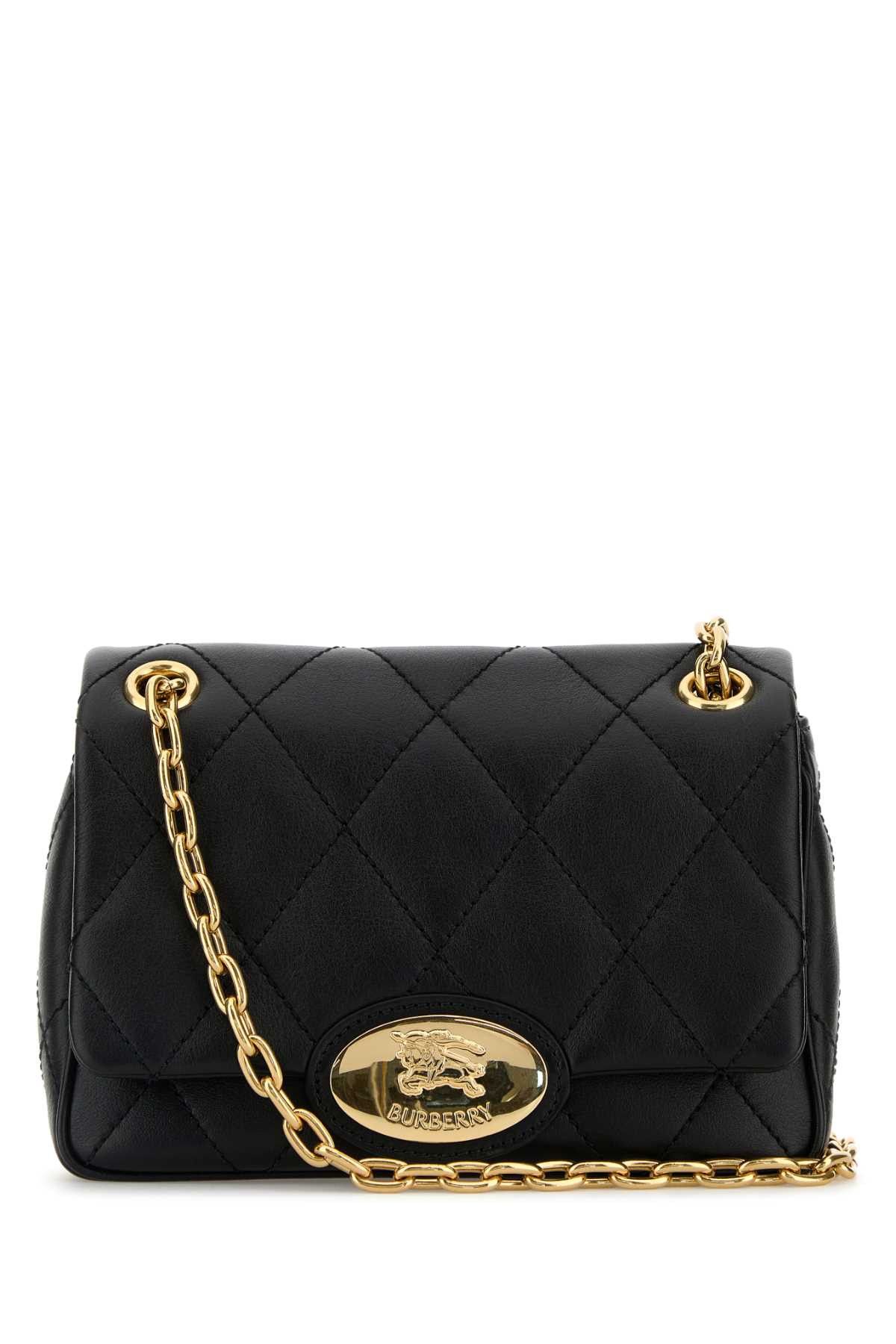Burberry Black Leather Small Strand Shoulder Bag Size ONE SIZE - 1 Thumbnail
