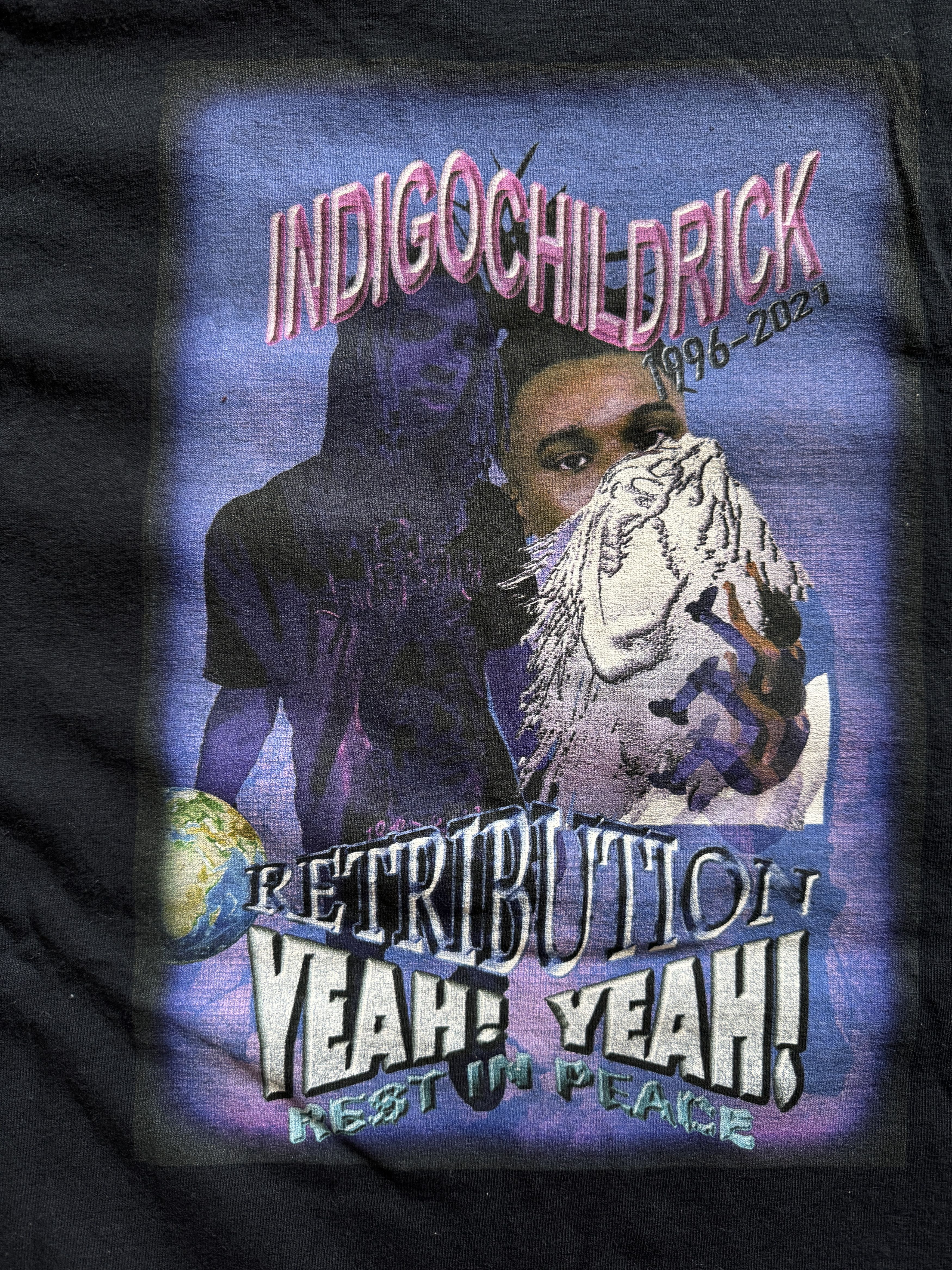 Gildan Indigochildrick Retribution/R.I.P Tee Size US XL / EU 56 / 4 - 4 Thumbnail