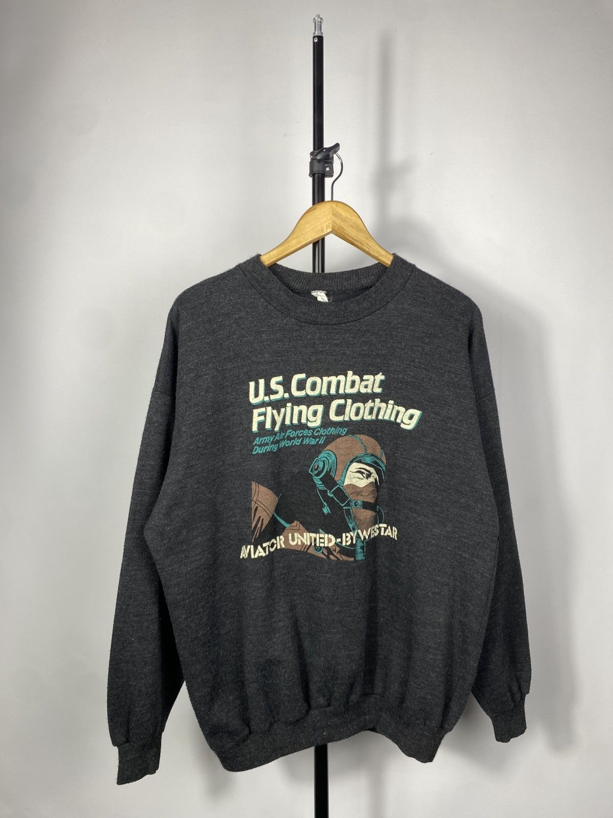Avirex × Vintage Rare 🔥Vintage 80s Aviator United By Westar USA Sweatshirt Size US L / EU 52-54 / 3 - 1 Thumbnail