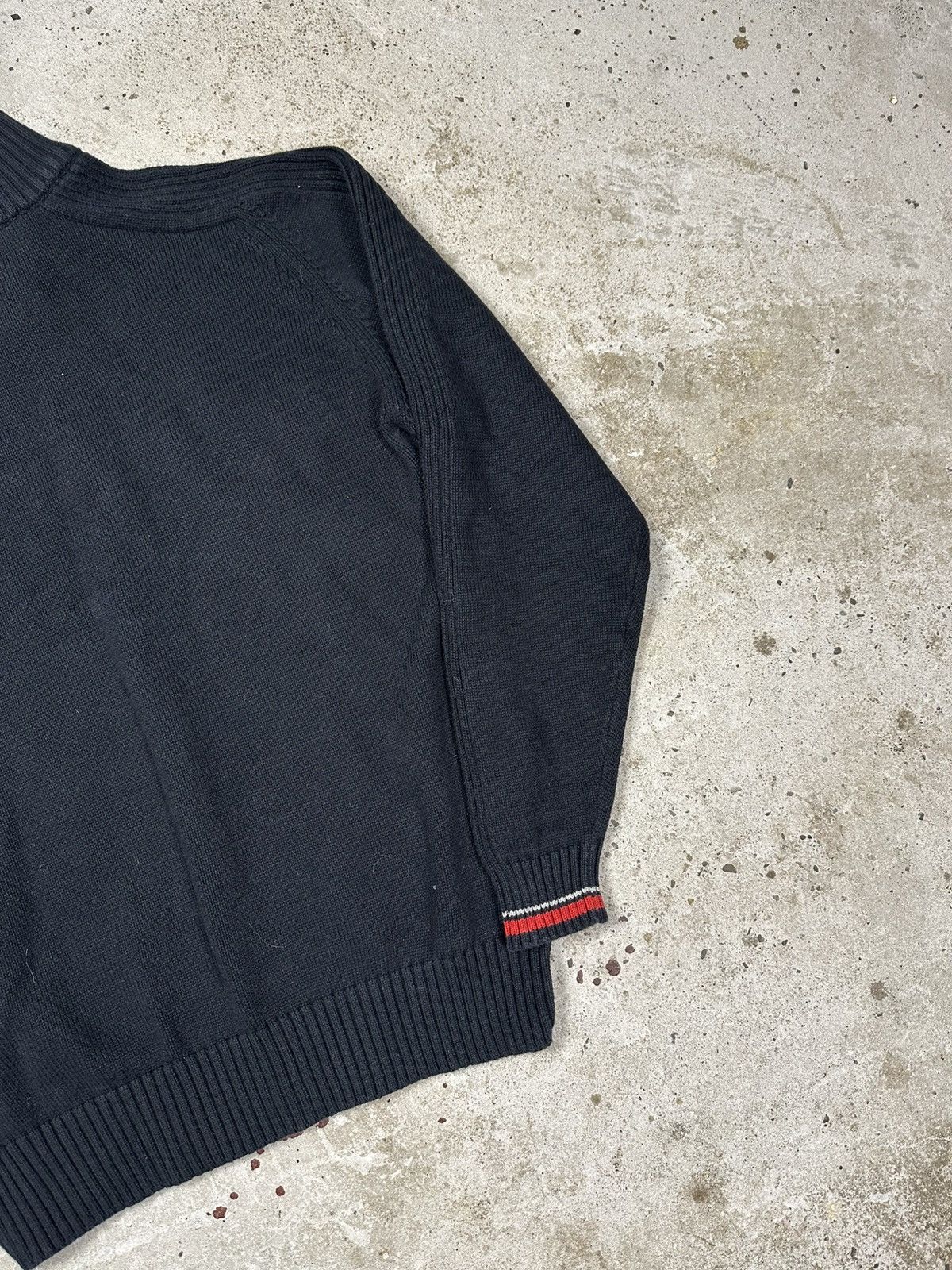 Quiksilver × Vintage Vintage Y2K Quiksilver Black Knit Sweater Embroidery Logo Size US S / EU 44-46 / 1 - 10 Thumbnail
