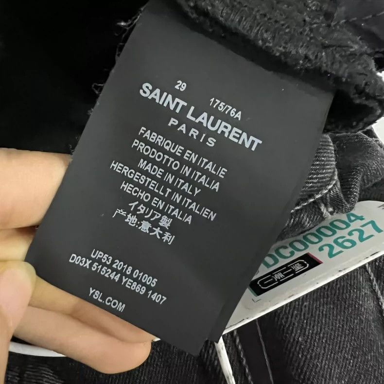 Yves Saint Laurent Saint LaruentD02 Black Washed jeans 2502-Nextarrow Size US 29 - 4 Thumbnail