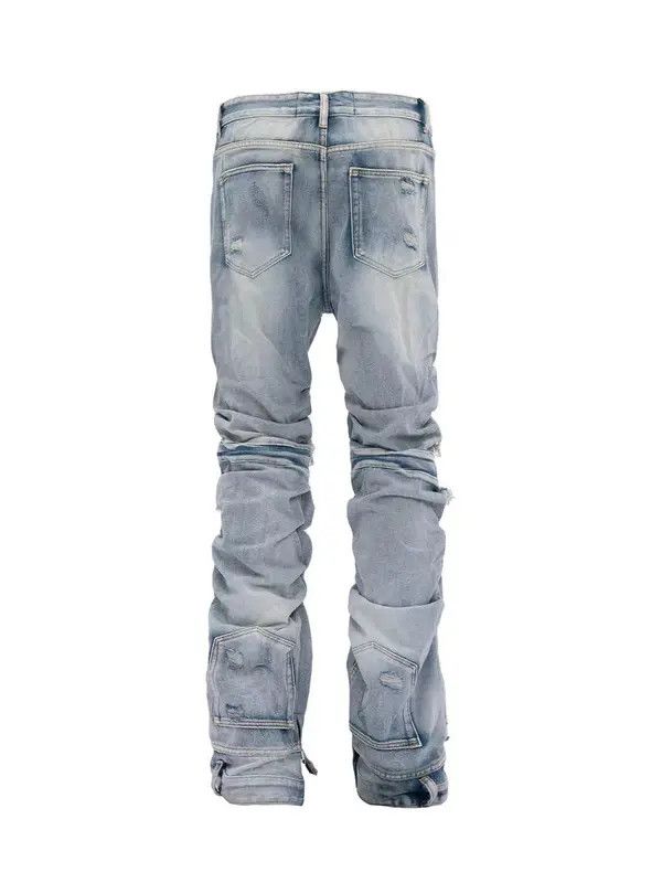 Jean Heavyweight vintage vandalism fringe hip hop y2k jeans Size US 28 / EU 44 - 5 Thumbnail