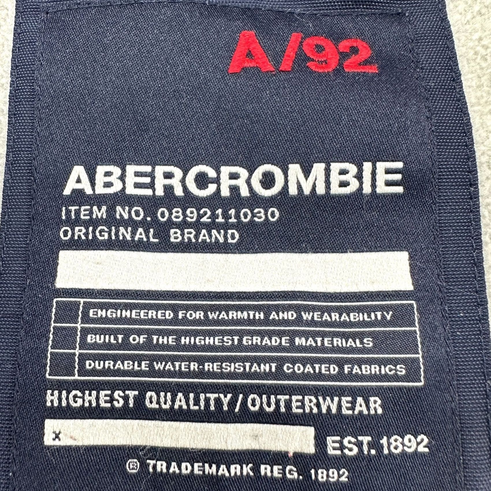 Abercrombie & Fitch VINTAGE Abercrombie & Fitch Jacket Mens XL Blue Windbreaker Fleece Lined Parka Jacket Bag? Size US XL / EU 56 / 4 - 7 Thumbnail