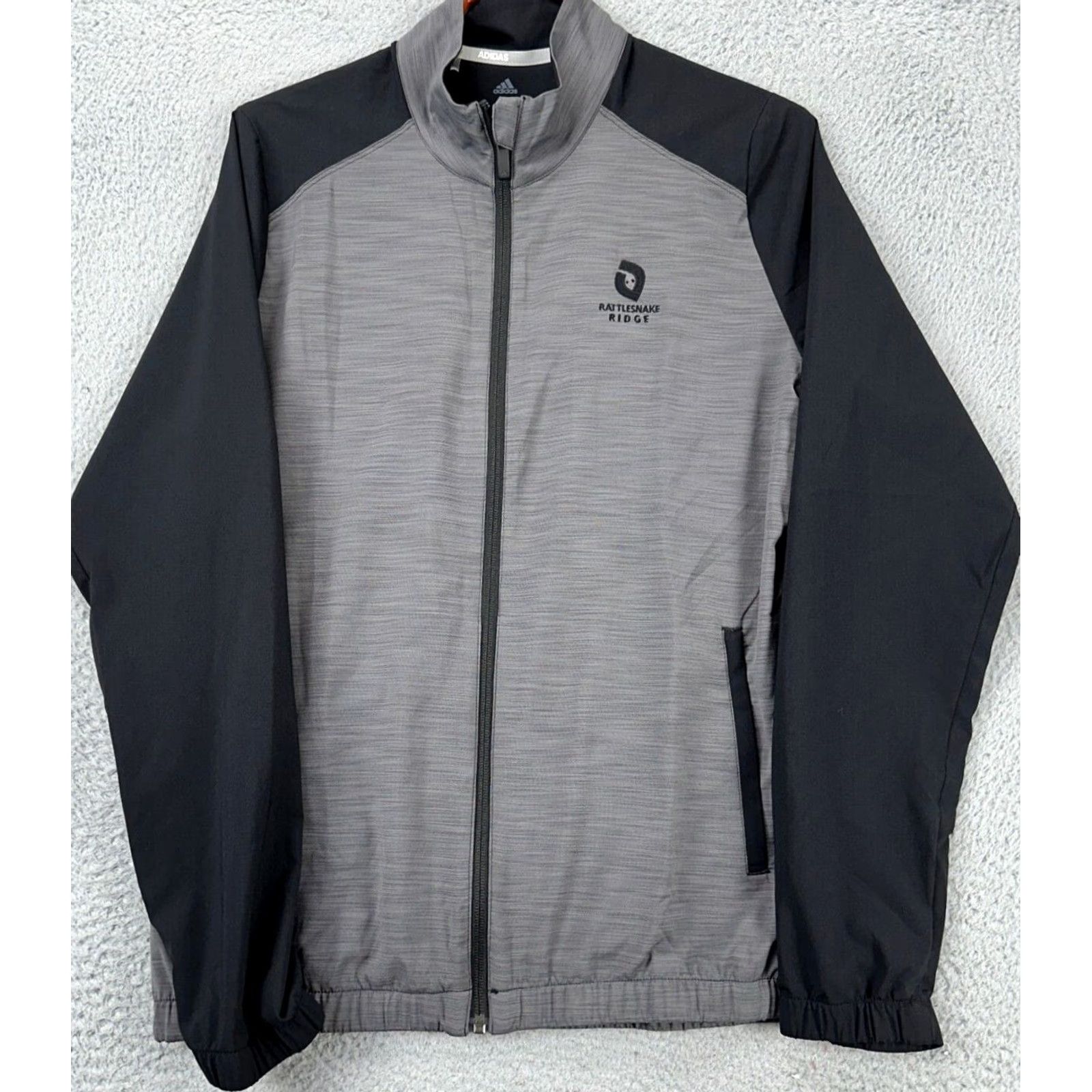 Adidas Adidas Jacket Womens Large Grey Colorblock Windbreaker Golf Full Zip Outdoor NEW Size L / US 10 / IT 46 - 4 Thumbnail