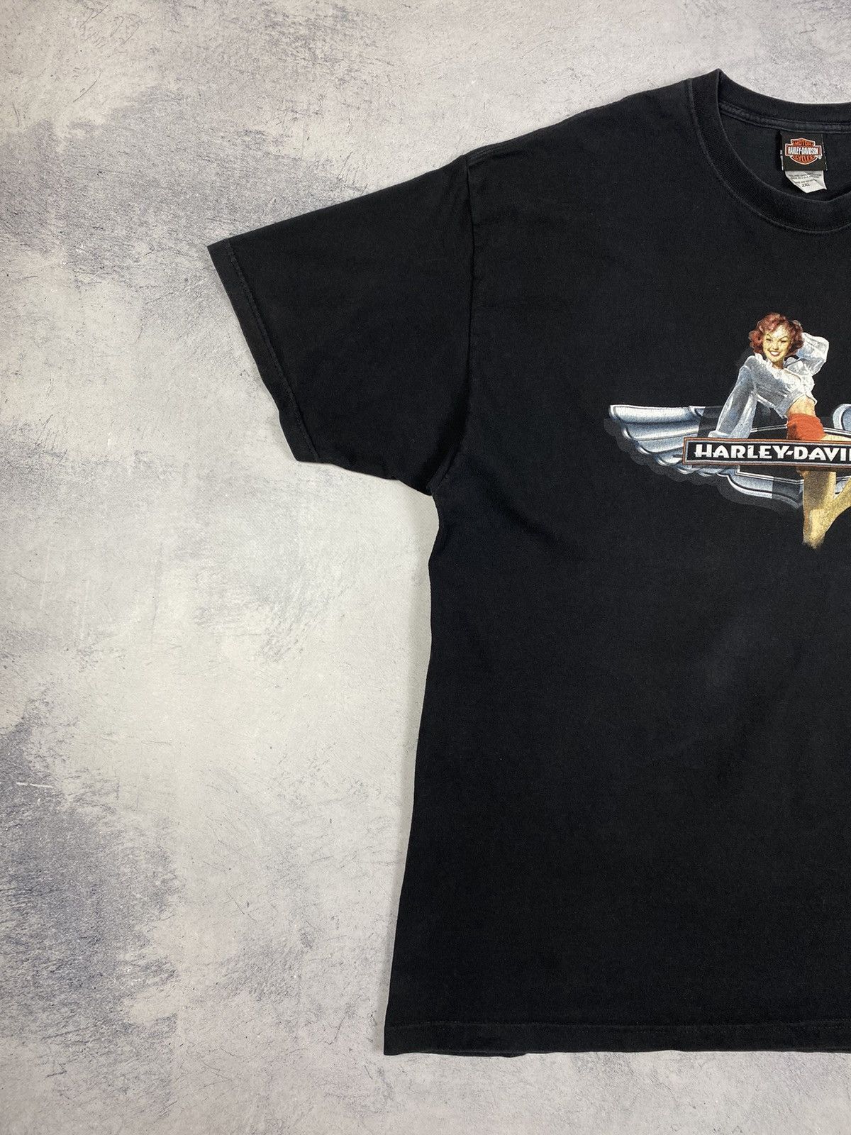 Harley Davidson Harley Davidson Italy Udine 2008 Motorcycle Double T Shirt Size US XXL / EU 58 / 5 - 3 Thumbnail
