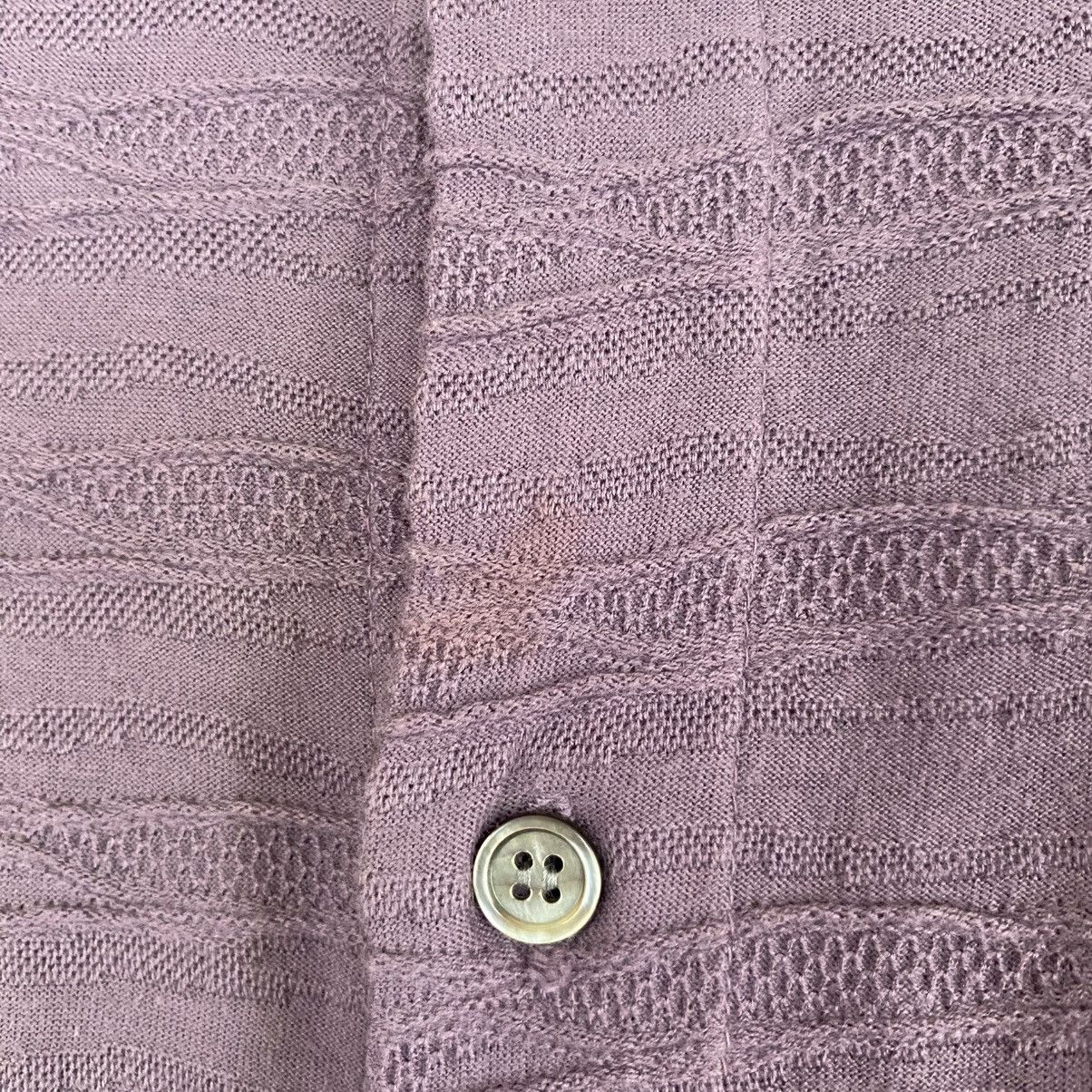 Issey Miyake Plantation Lavender Textured Stand Collar Shirt Size M / US 6-8 / IT 42-44 - 12 Thumbnail