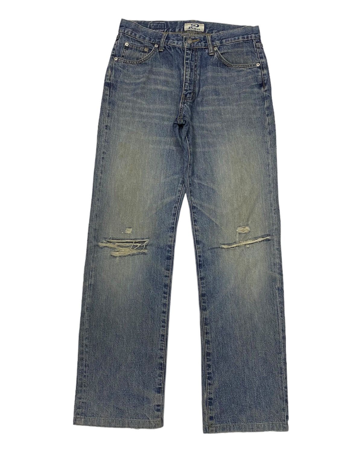 Vintage 🔥PIKO HAWAIIAN BAGGY JEANS DISTRESSED DENIM JEANS Size US 31 - 1 Thumbnail