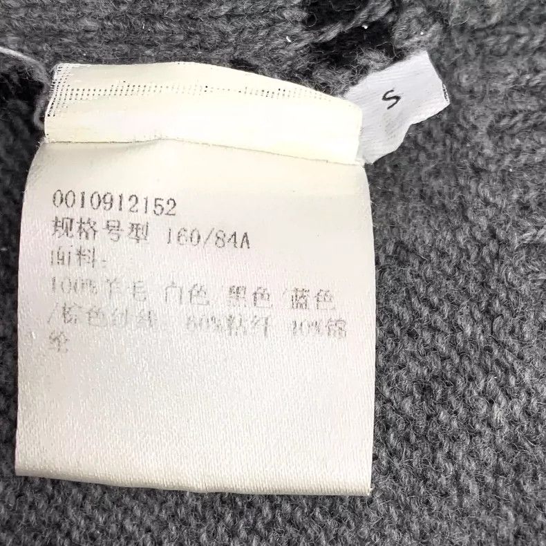 Loewe Loewe Gray logo printed wool round neck long sleeve knitte Size S / US 4 / IT 40 - 6 Thumbnail