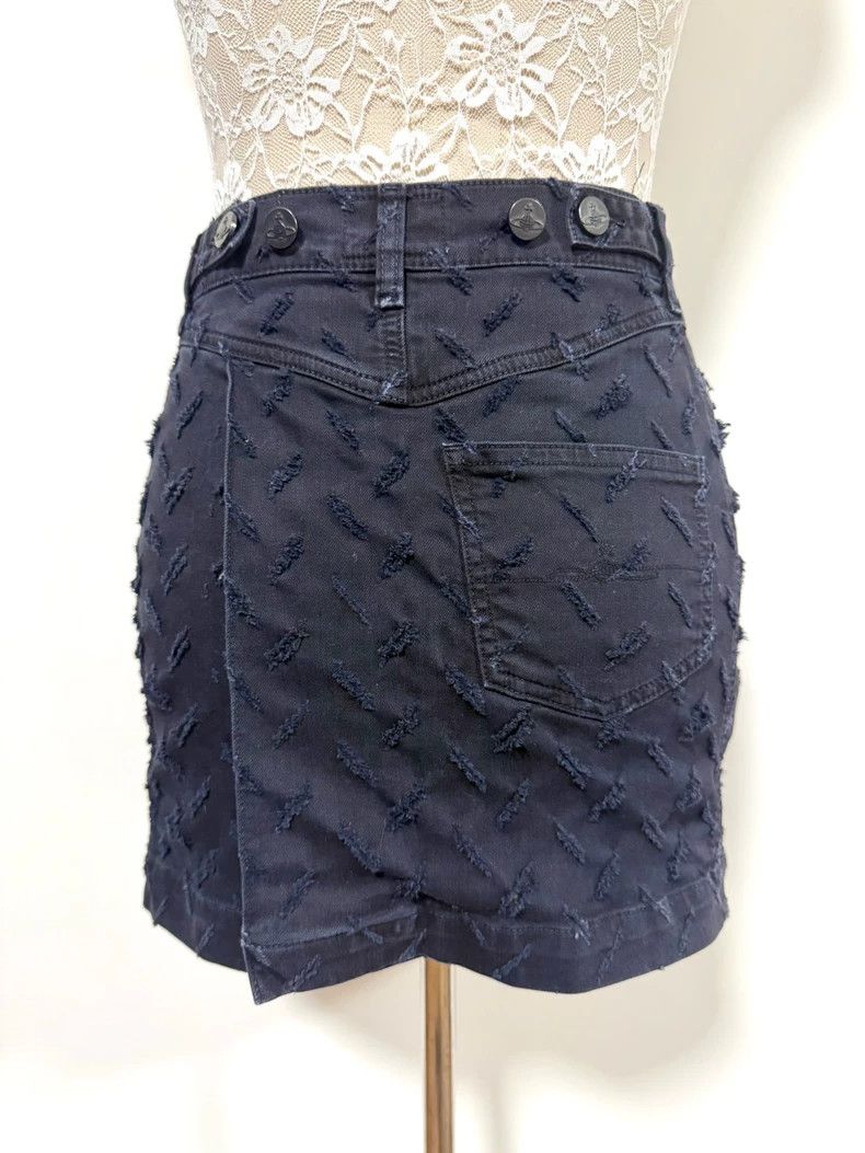 Vivienne Westwood Vivienne Westwood sizeM Cut and tear mini jeans skirt baggy Size 24" / US 00 / IT 34 - 4 Thumbnail