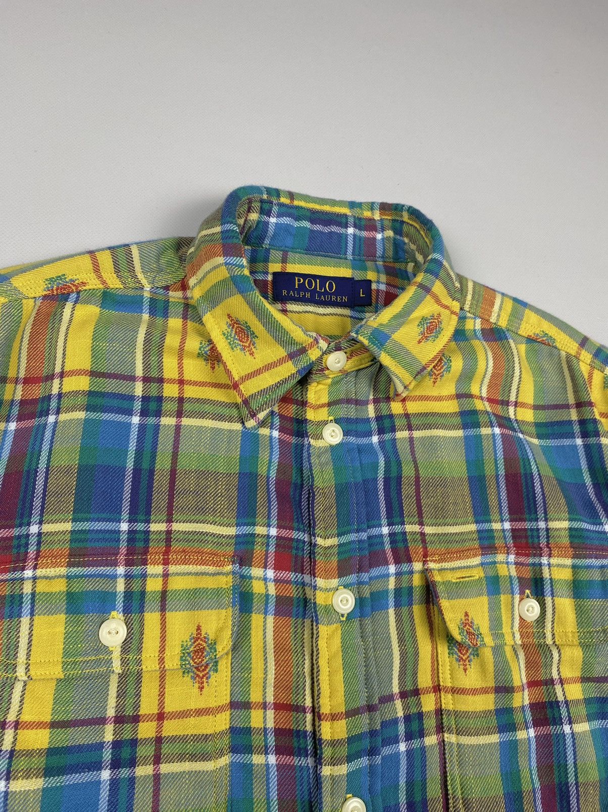 Polo Ralph Lauren Polo Ralph Lauren Men’s Aztec Print Flannel Shirt Size US L / EU 52-54 / 3 - 4 Thumbnail
