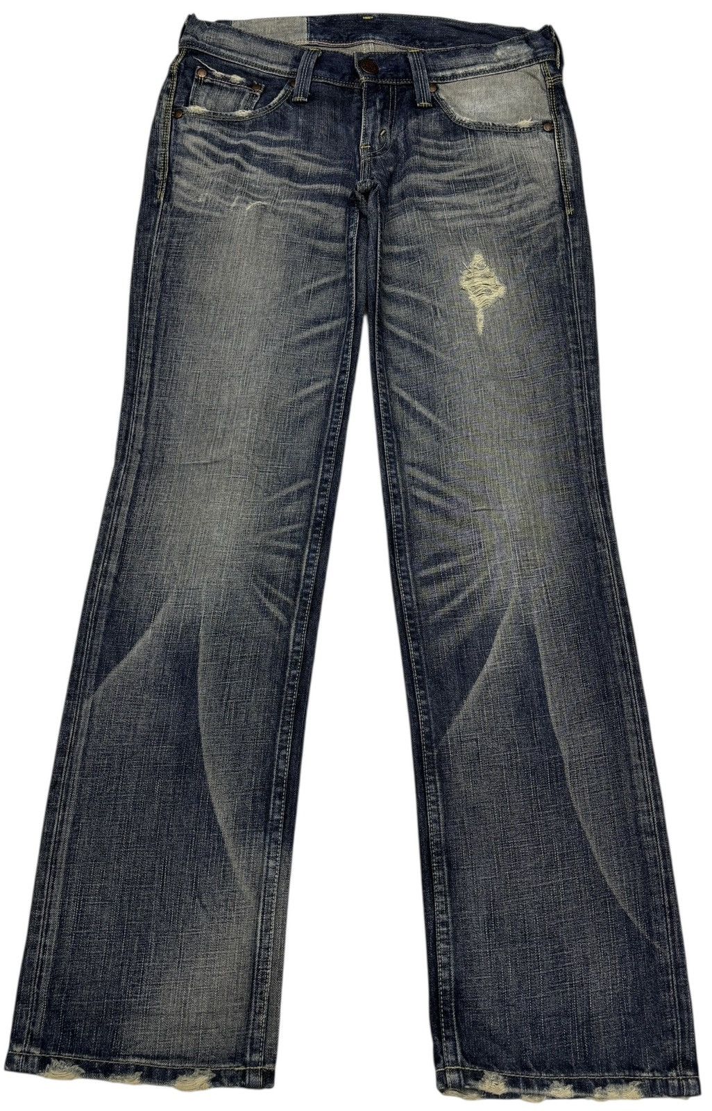 Junya Watanabe × Levi's 🔥VINTAGE LEVIS MUD WASH STYLE DISTRESSED DENIM JEANS Size 30" / US 8 / IT 44 - 1 Thumbnail