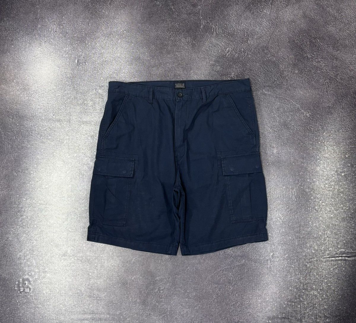 Levi's Vintage Levi’s Y2K Military Style Navy Blue Cargo Shorts Size US 38 / EU 54 - 1 Thumbnail