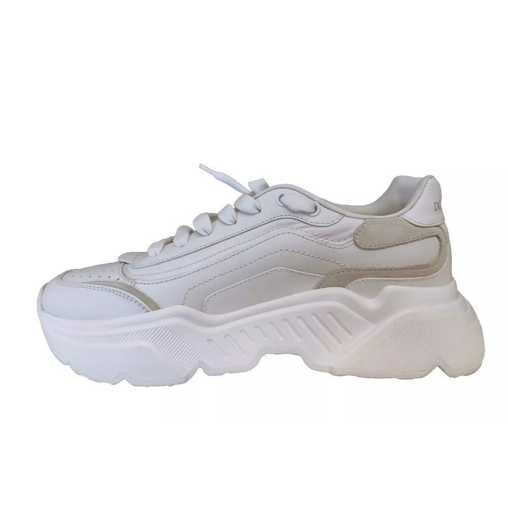 Dolce & Gabbana Dolce & Gabbana White Daymaster Low Top Mens Sneakers Shoes Size US 9 / EU 42 - 3 Thumbnail