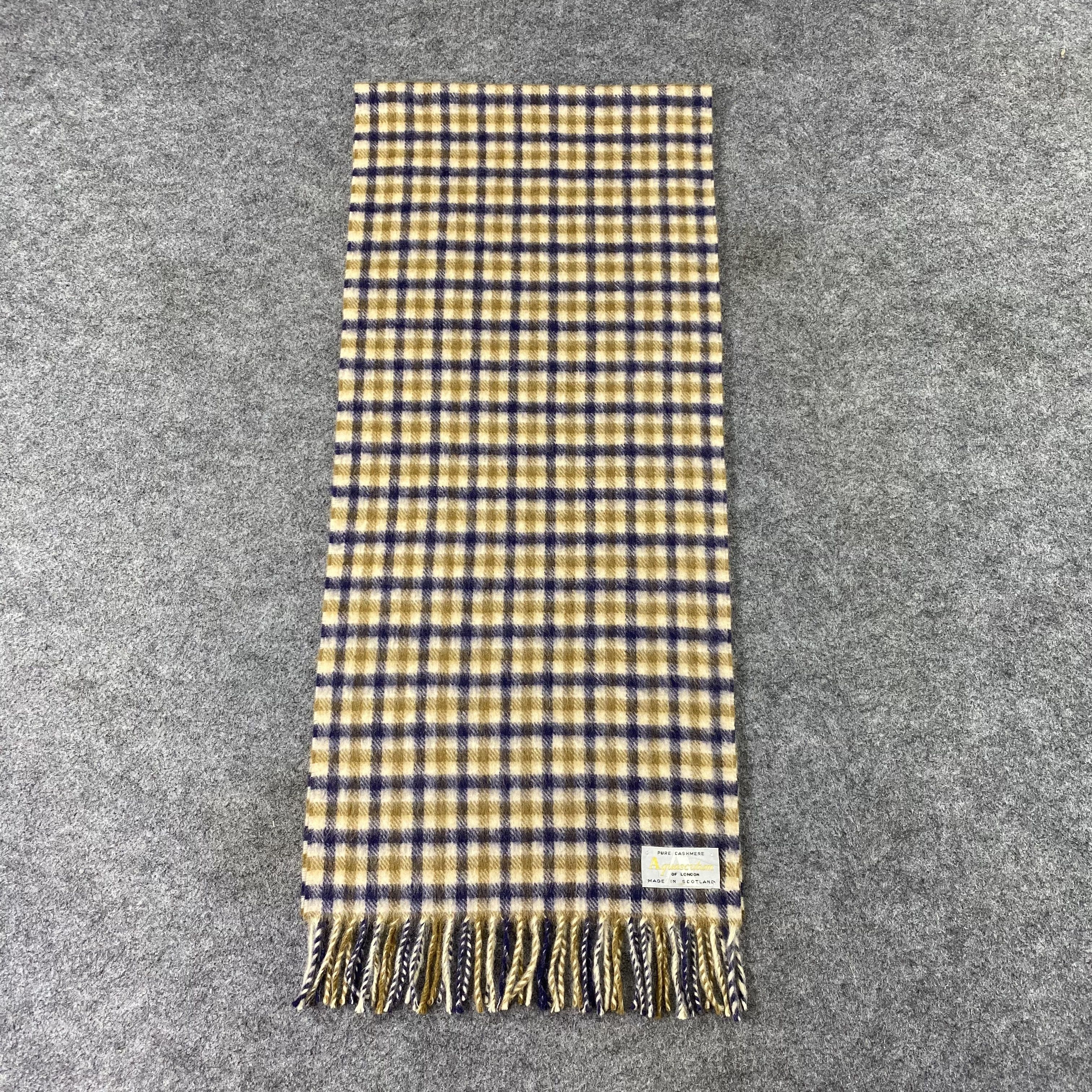 Aquascutum Aquasqutum Cashmere Muffler / Scarf / Neckwear - T1371 Size ONE SIZE - 2 Thumbnail