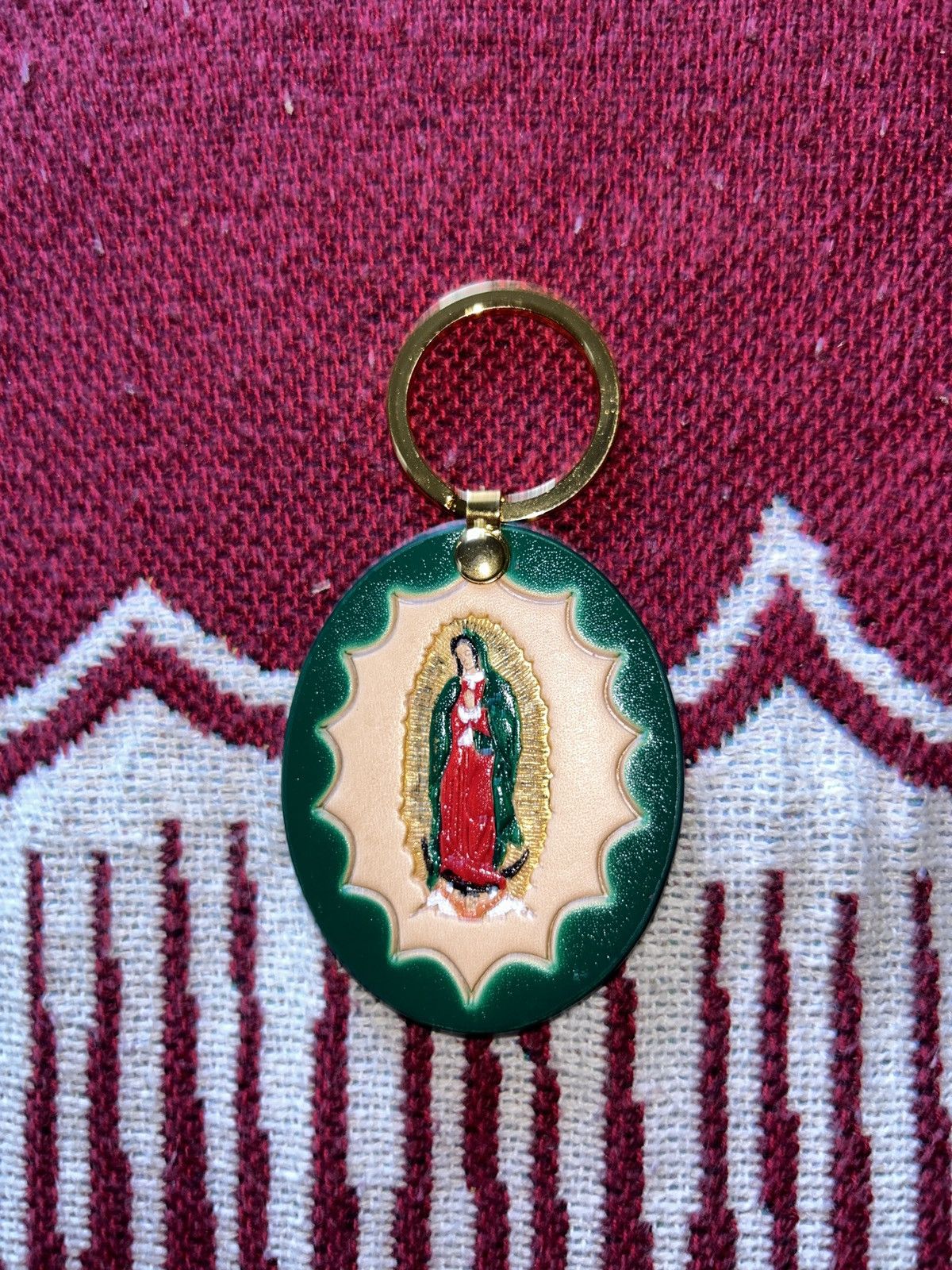Supreme Supreme Guadalupe leather keychain | Grailed