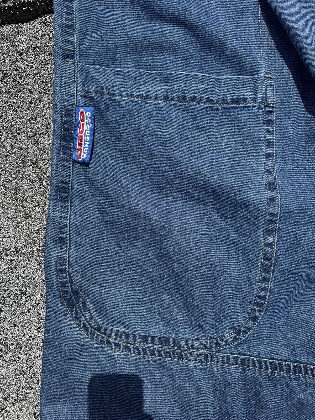 JNCO Kangaroo Jeans 90s/Y2K Baggy Skater Rave Embroidered Pkt Size US 30 / EU 46 - 7 Thumbnail