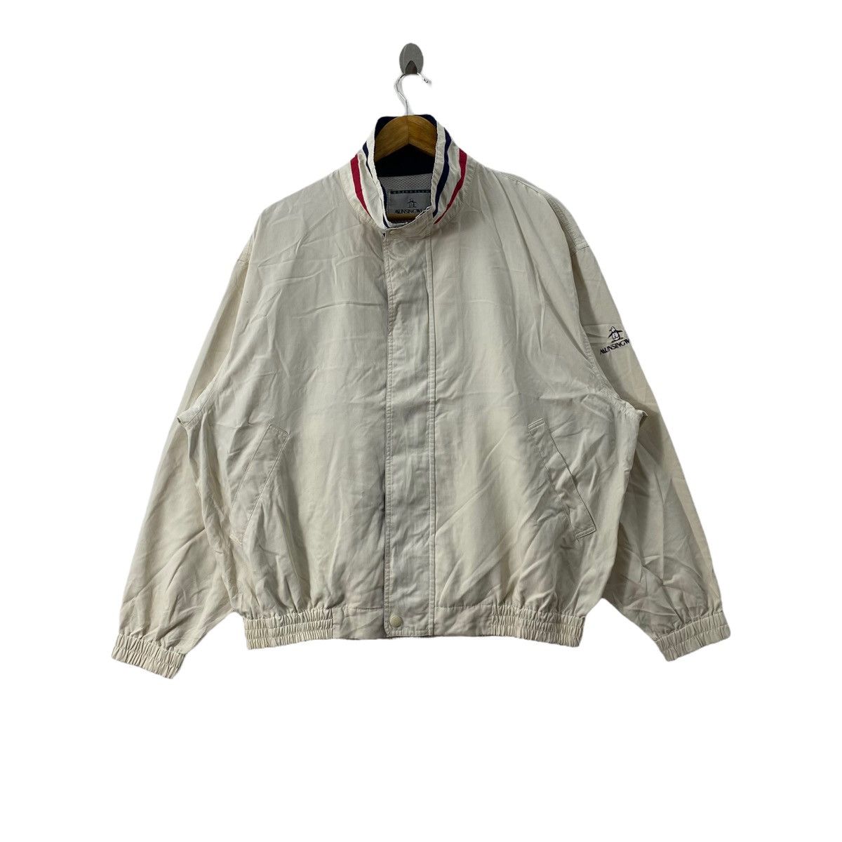 Grand Slam × Vintage Vintage GRANDSLAM MUNSINGWEAR Sportswear Cream Bomber Jacket Size US L / EU 52-54 / 3 - 1 Thumbnail