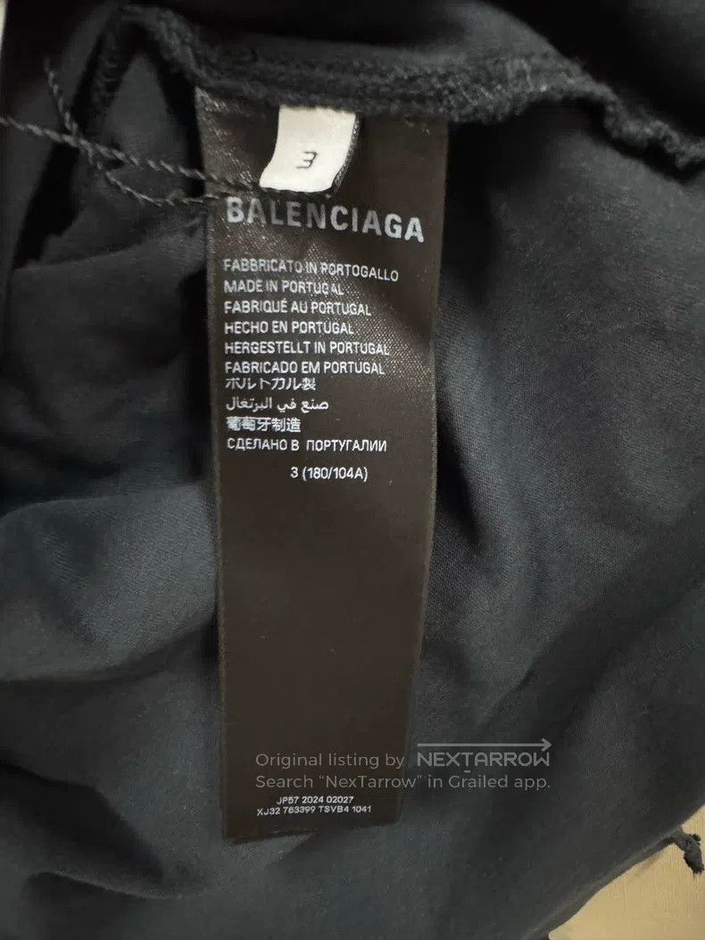 Balenciaga Balenciaga Graffiti Logo Destroyed Design Short-sleeve Size US L / EU 52-54 / 3 - 4 Thumbnail