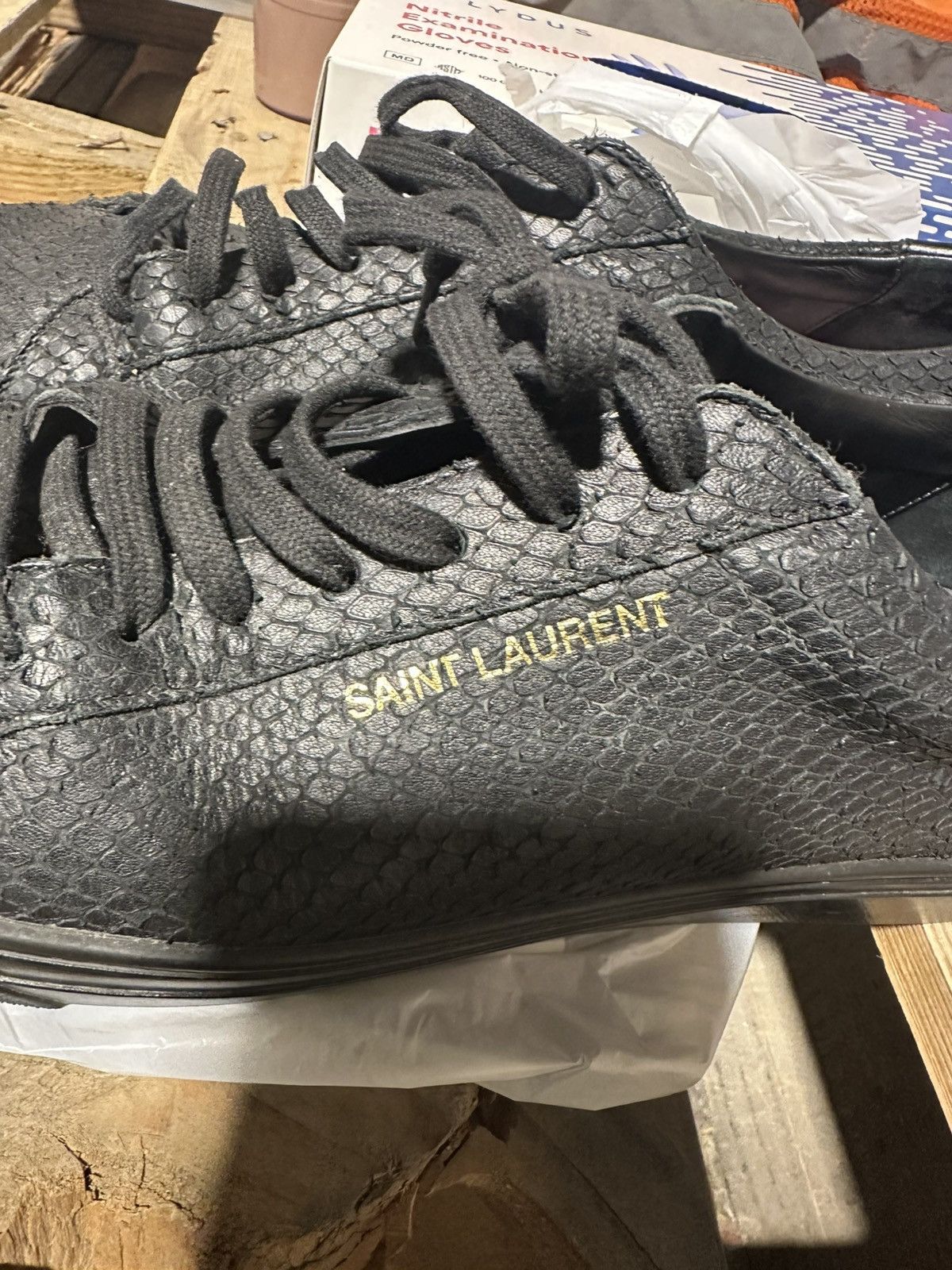 Saint Laurent Paris Saint Laurent SL/06 Court Classic - Black Python Leather Size US 10 / EU 43 - 3 Thumbnail
