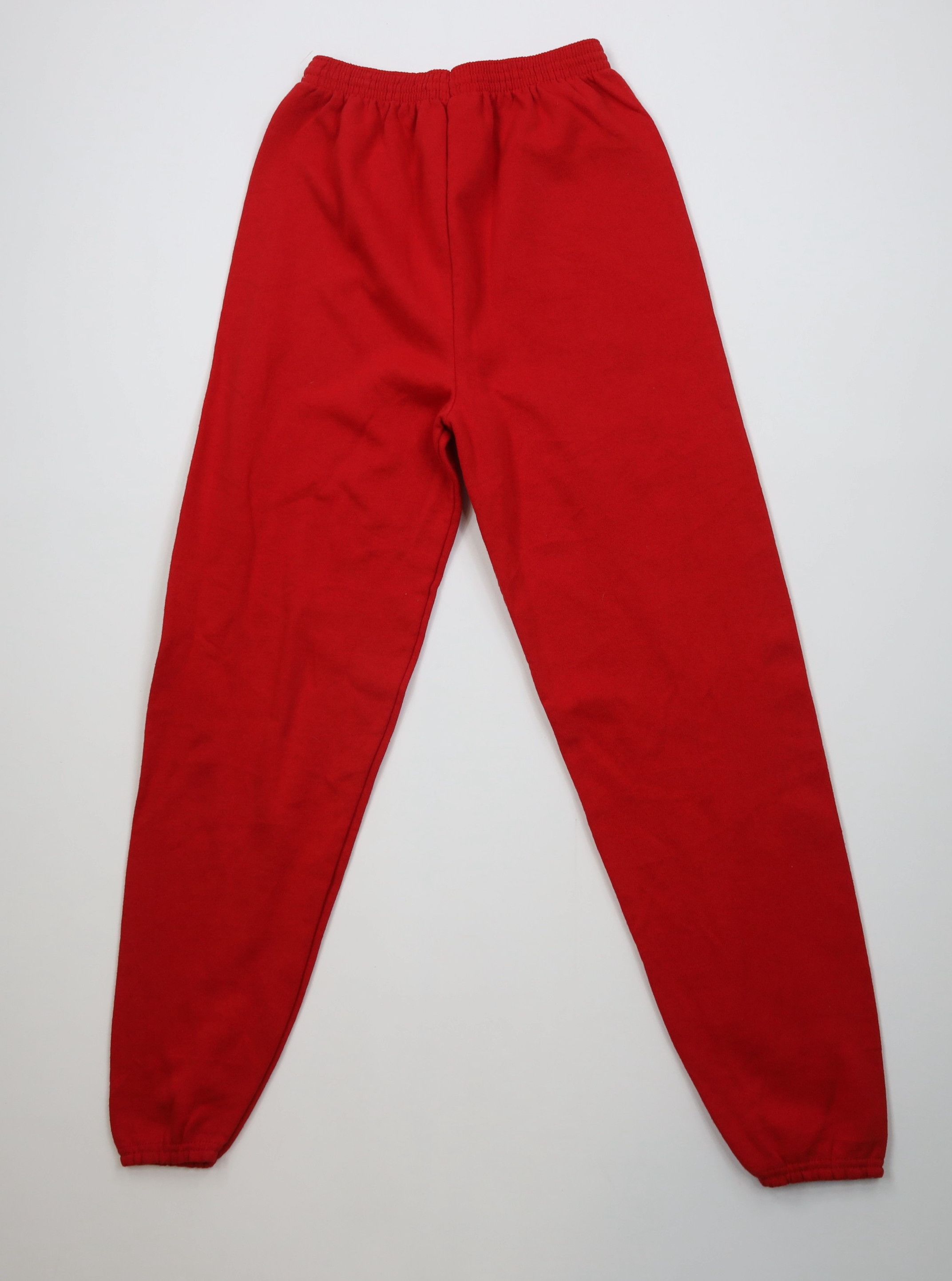 Vintage Deadstock Vintage 90s Streetwear Sweatpants Joggers Red USA Size US 34 / EU 50 - 7 Thumbnail