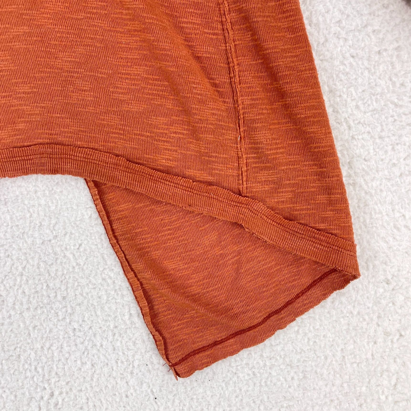 Vintage We the Free Orange Split Back Turtleneck Shirt Womens Small Oversized Cap Size S / US 4 / IT 40 - 7 Thumbnail