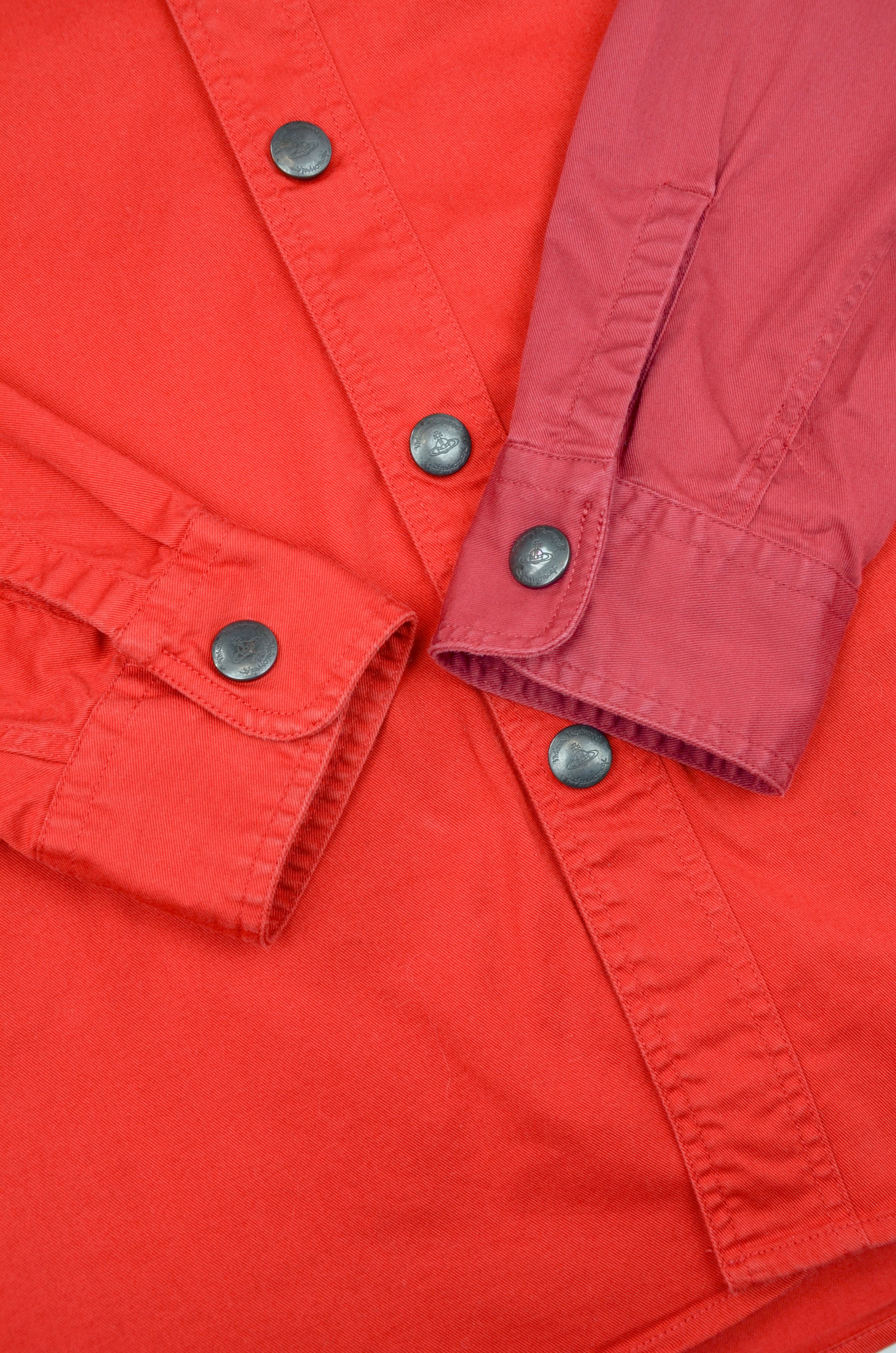 Vivienne Westwood VIVIENNE WESTWOOD Anglomania Red Snap Logo Pocket Overshirt Size US M / EU 48-50 / 2 - 3 Thumbnail