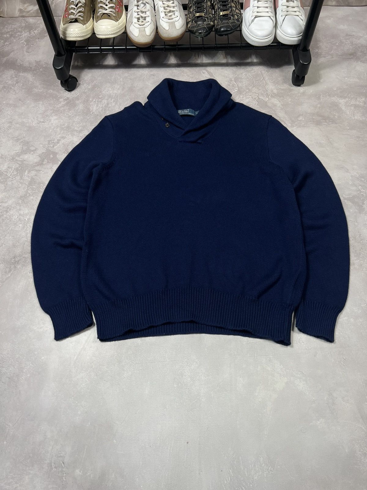 Vintage Vintage Polo Ralph Lauren Baggy Sweater Size US L / EU 52-54 / 3 - 2 Thumbnail