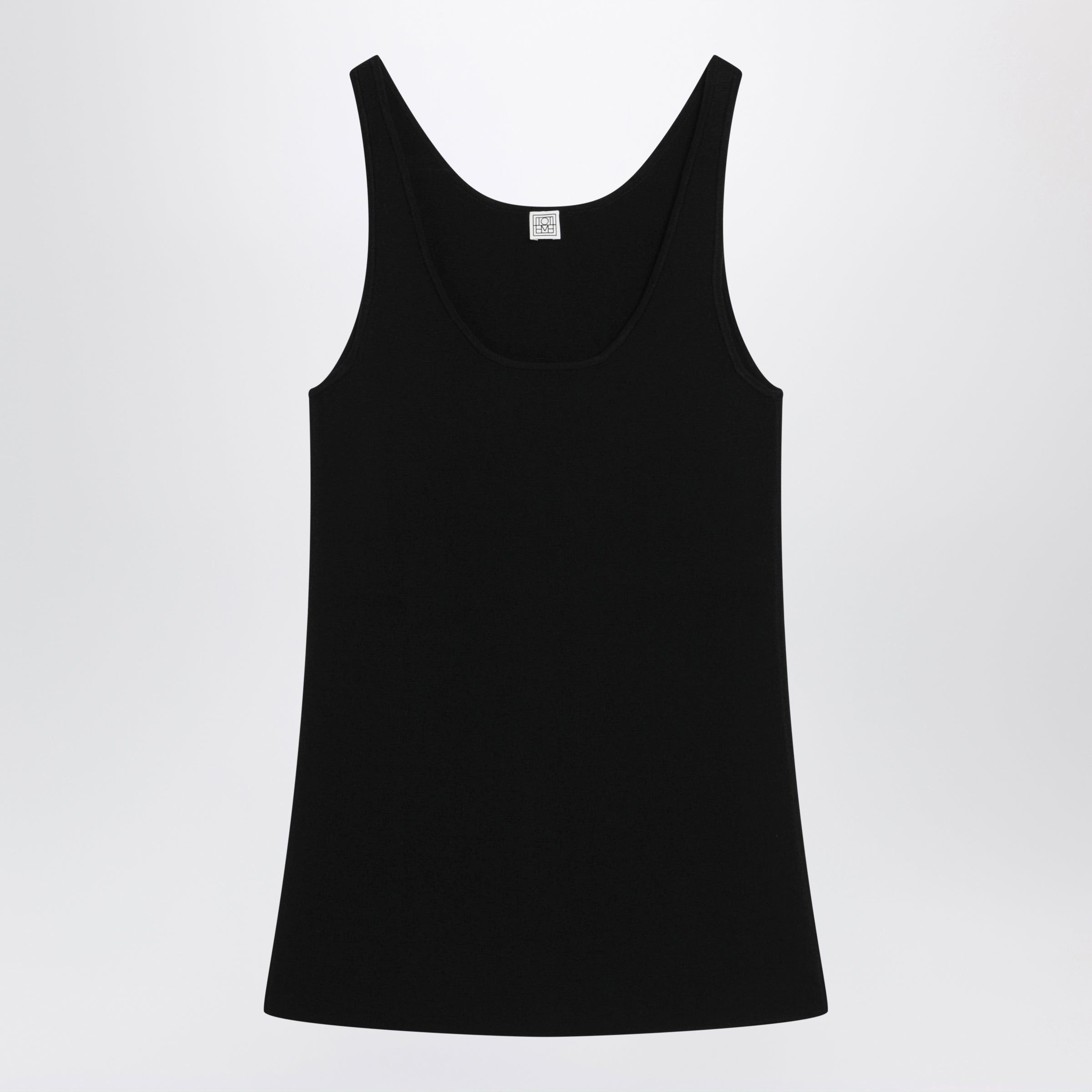 Toteme Toteme Black Fitted Compact Knit Tank Top Size M / US 6-8 / IT 42-44 - 1 Thumbnail