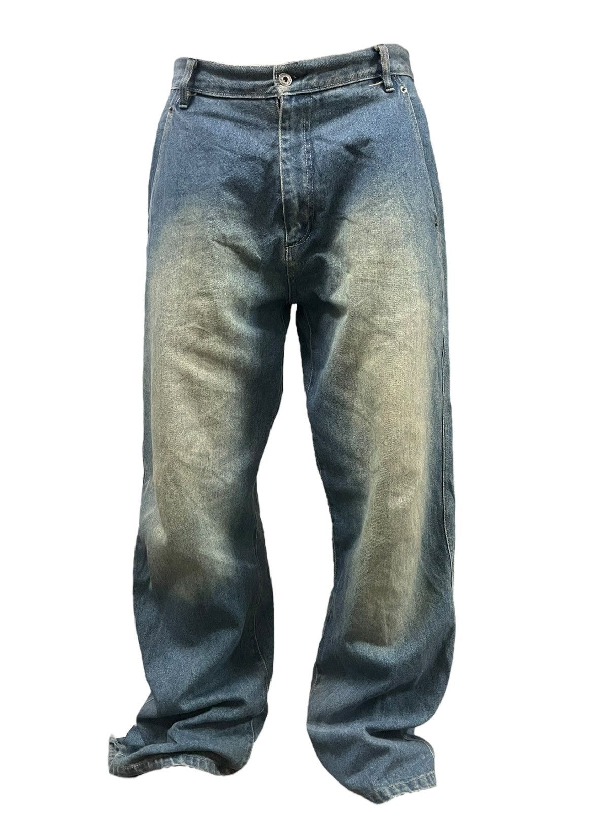 Sean John Vintage Y2K Sean John Distressed Mud Wash Baggy Barrel Jeans Size US 34 / EU 50 - 2 Thumbnail