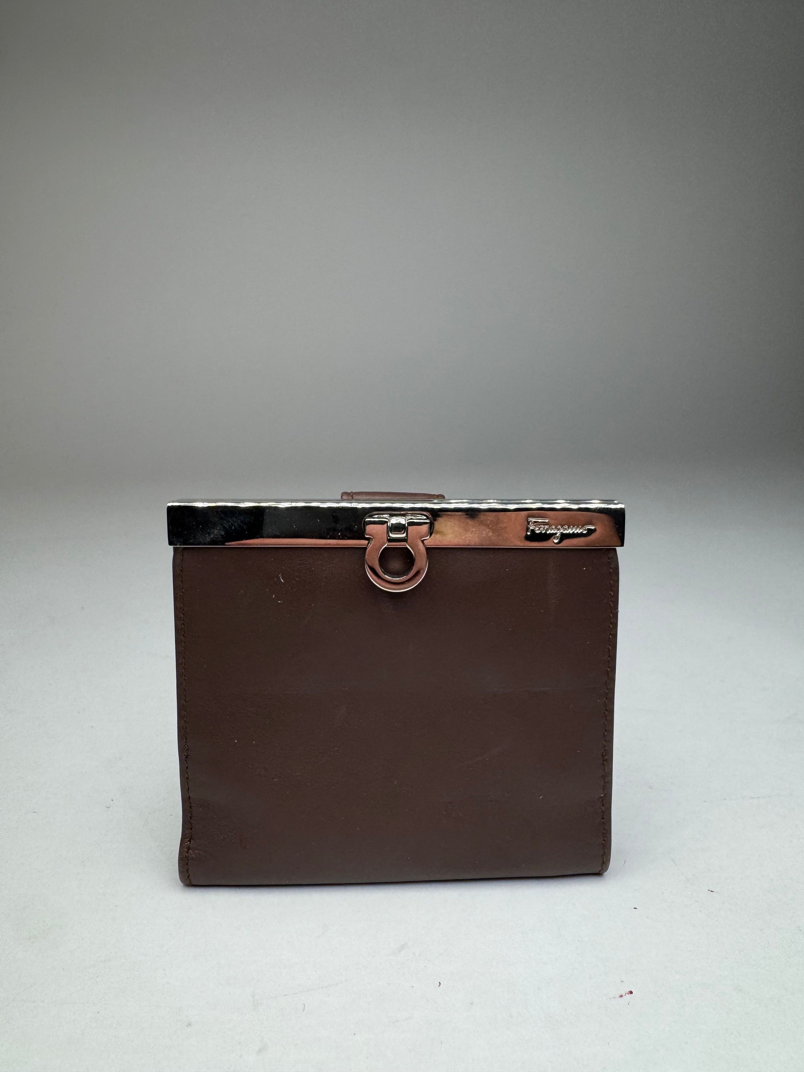 Salvatore Ferragamo Vintage Leather wallet brown Size ONE SIZE - 1 Thumbnail