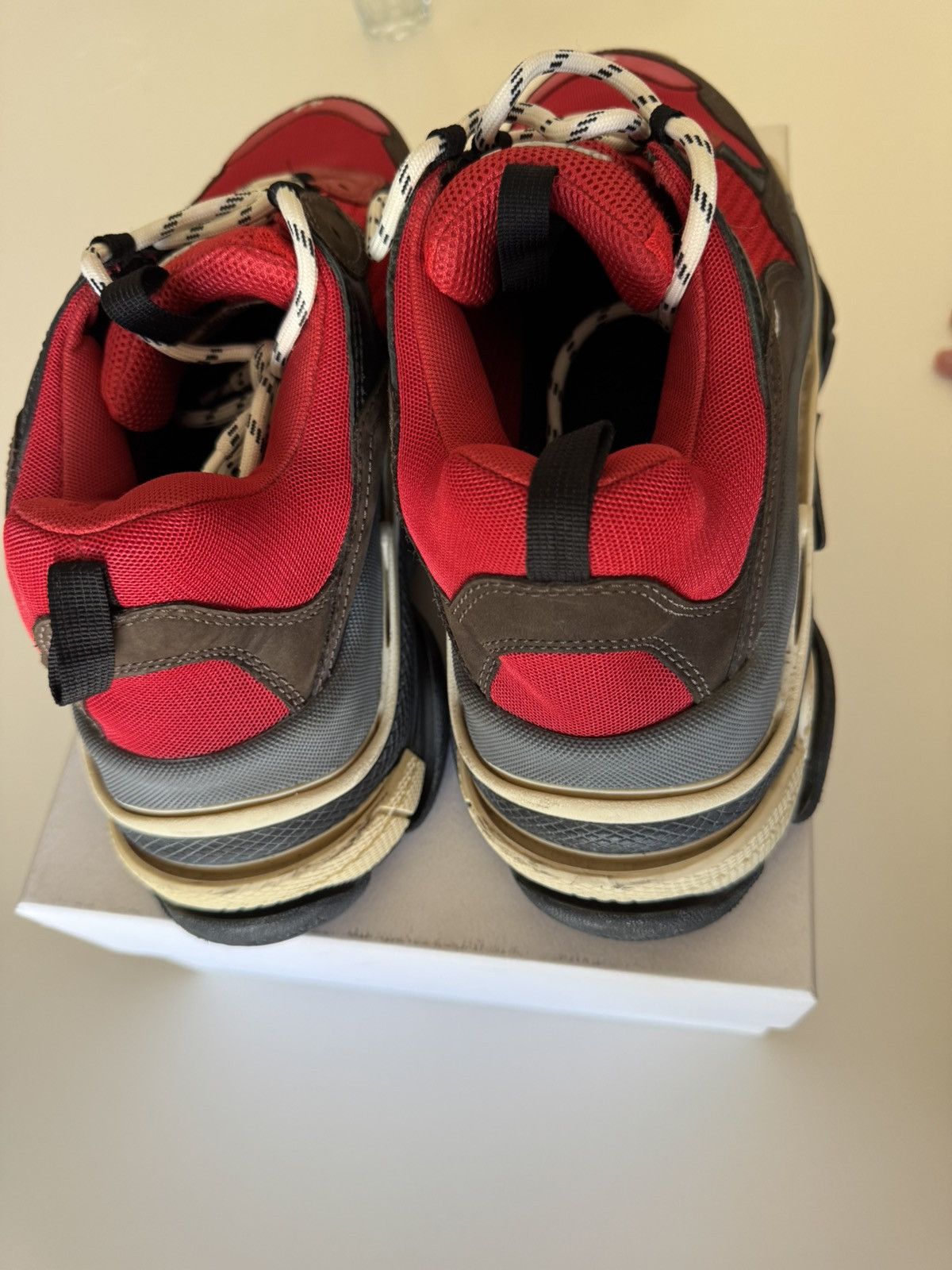 Balenciaga Balenciaga Triple-S Sneakers in Red Size US 11 / EU 44 - 3 Thumbnail