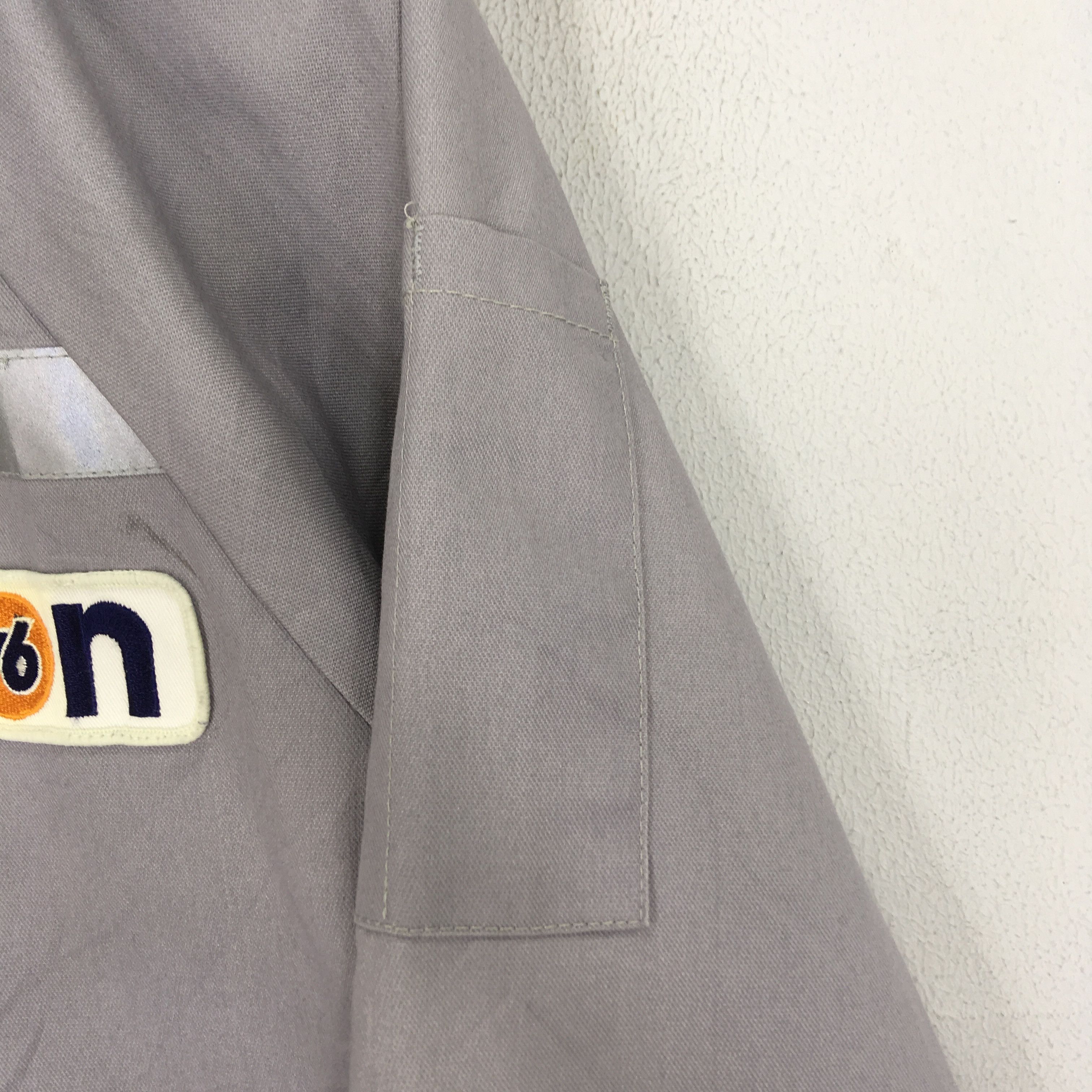 Japanese Brand Vintage 76 Lubricants Union Gasoline Motor Oil Gray Jacket Size US M / EU 48-50 / 2 - 5 Thumbnail