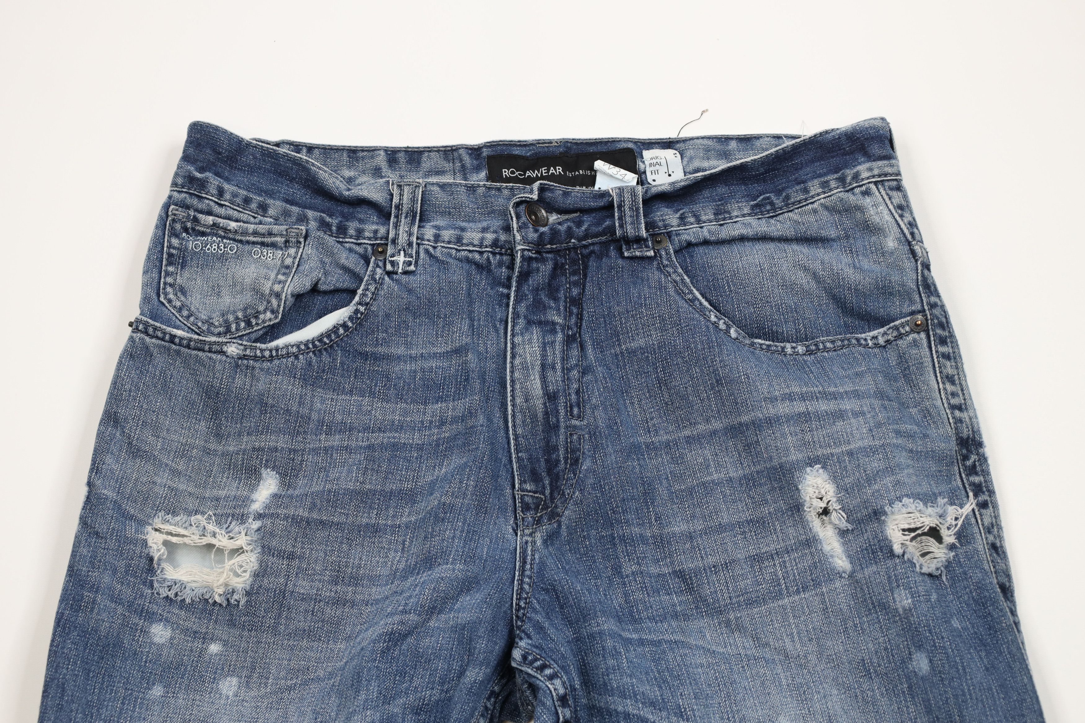 Rocawear Vintage Rocawear Baggy Wide Leg Denim Jeans Blue Cotton Size US 34 / EU 50 - 2 Thumbnail
